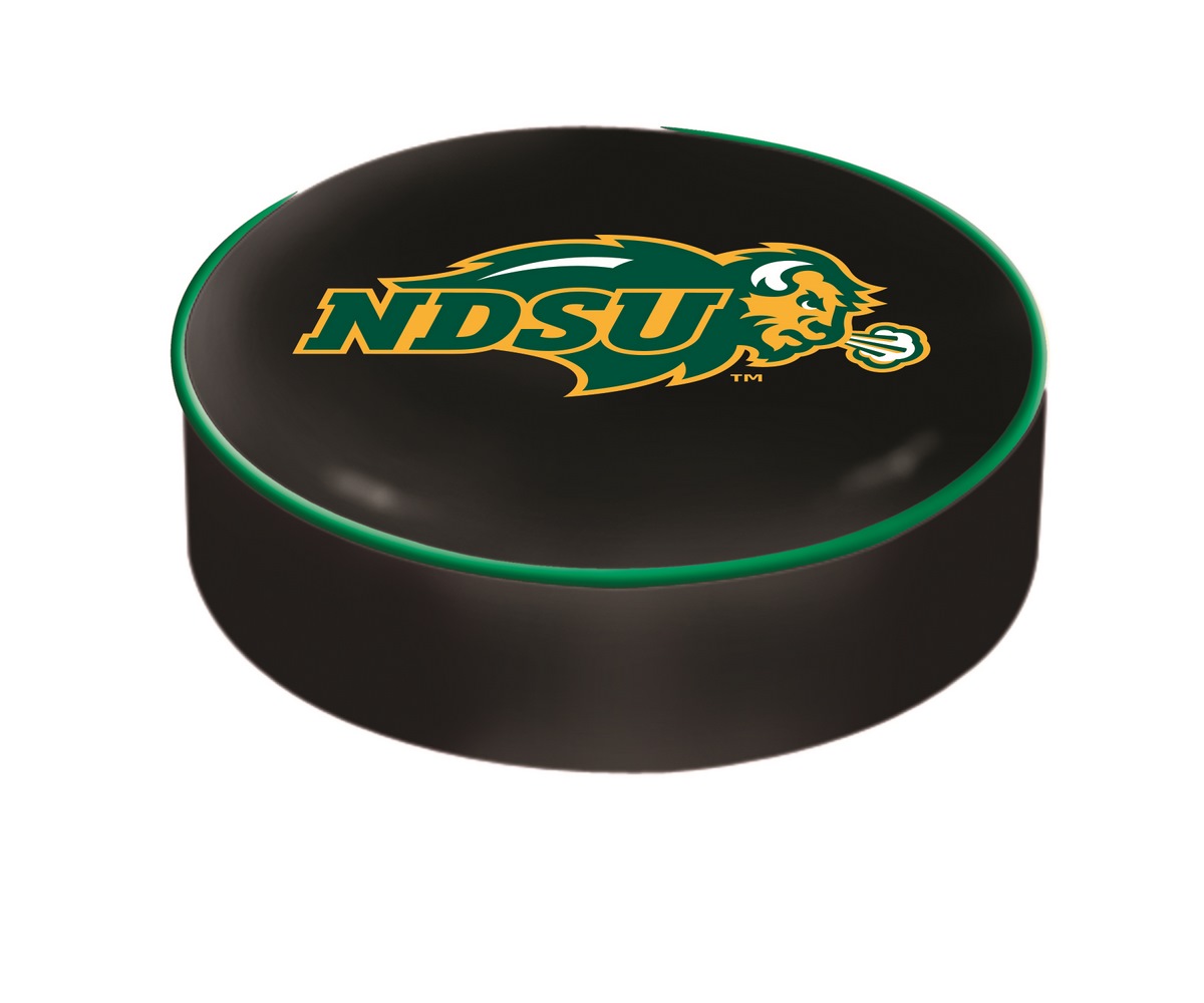 BSCNDakSt-B North Dakota State University Bar Stool Seat Cover - Black