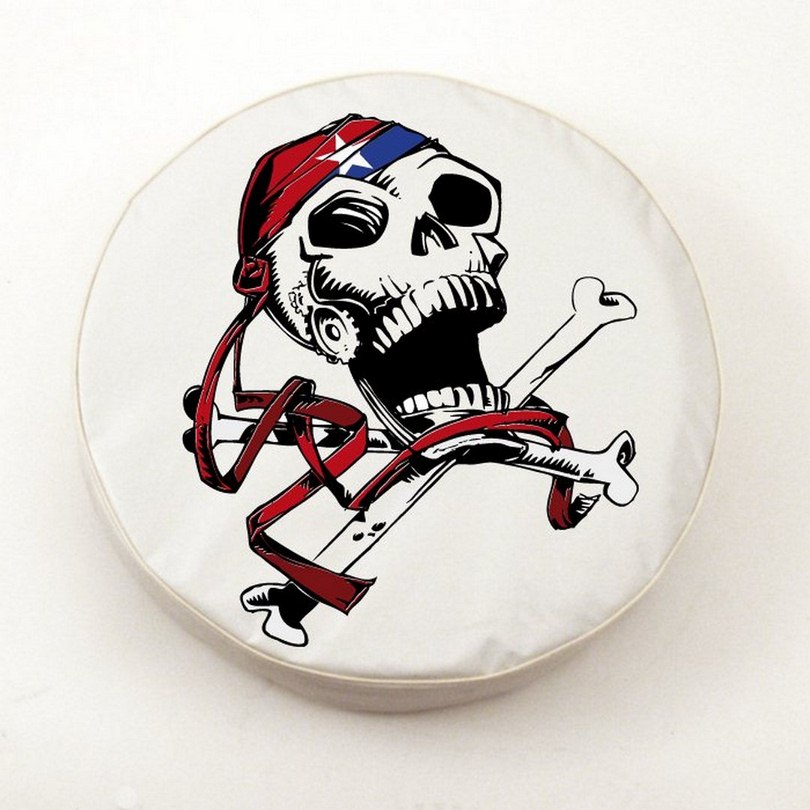 TCNUSPirWT-24 x 8 USA Pirate Tire Cover