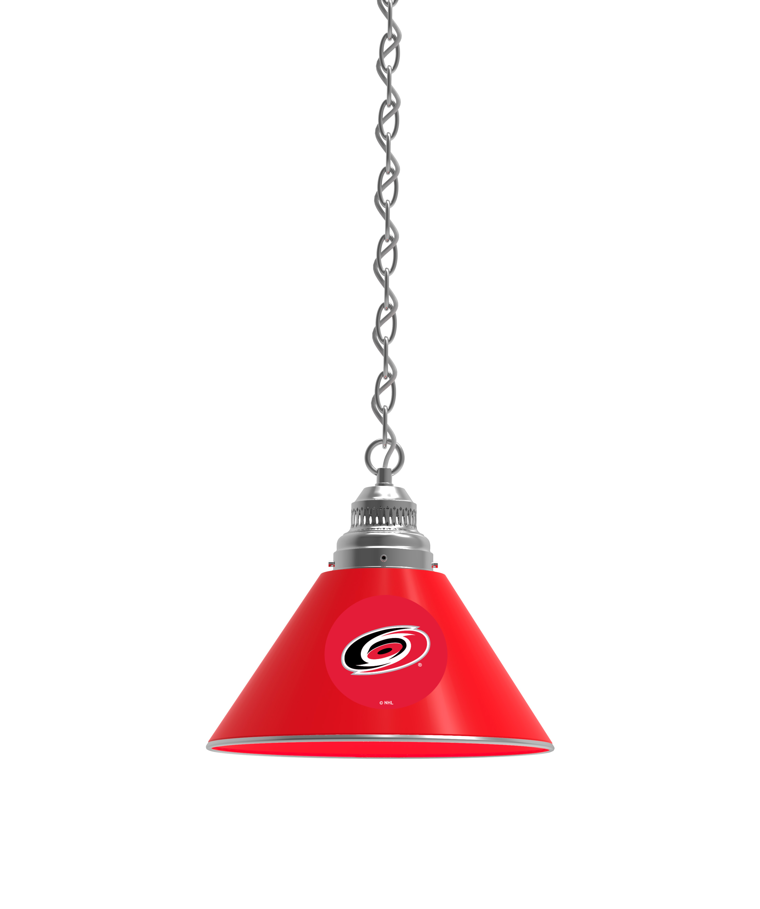 BL1CHCarHur NHL Carolina Hurricanes Single Shade Pendant Light - Chrome