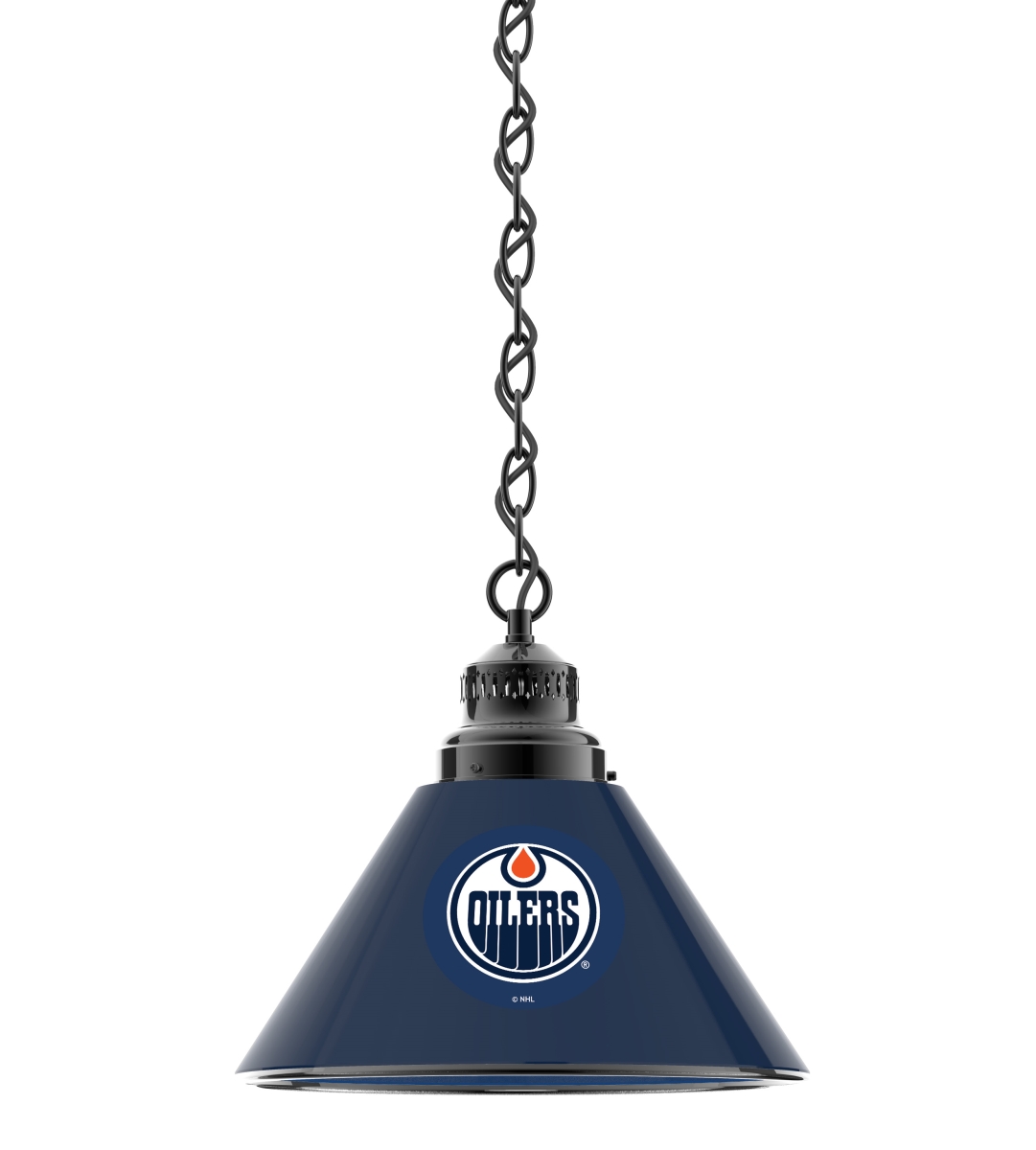 Picture of Holland Bar Stool BL1BKEdmOil NHL Edmonton Oilers Single Shade Pendant Light - Black