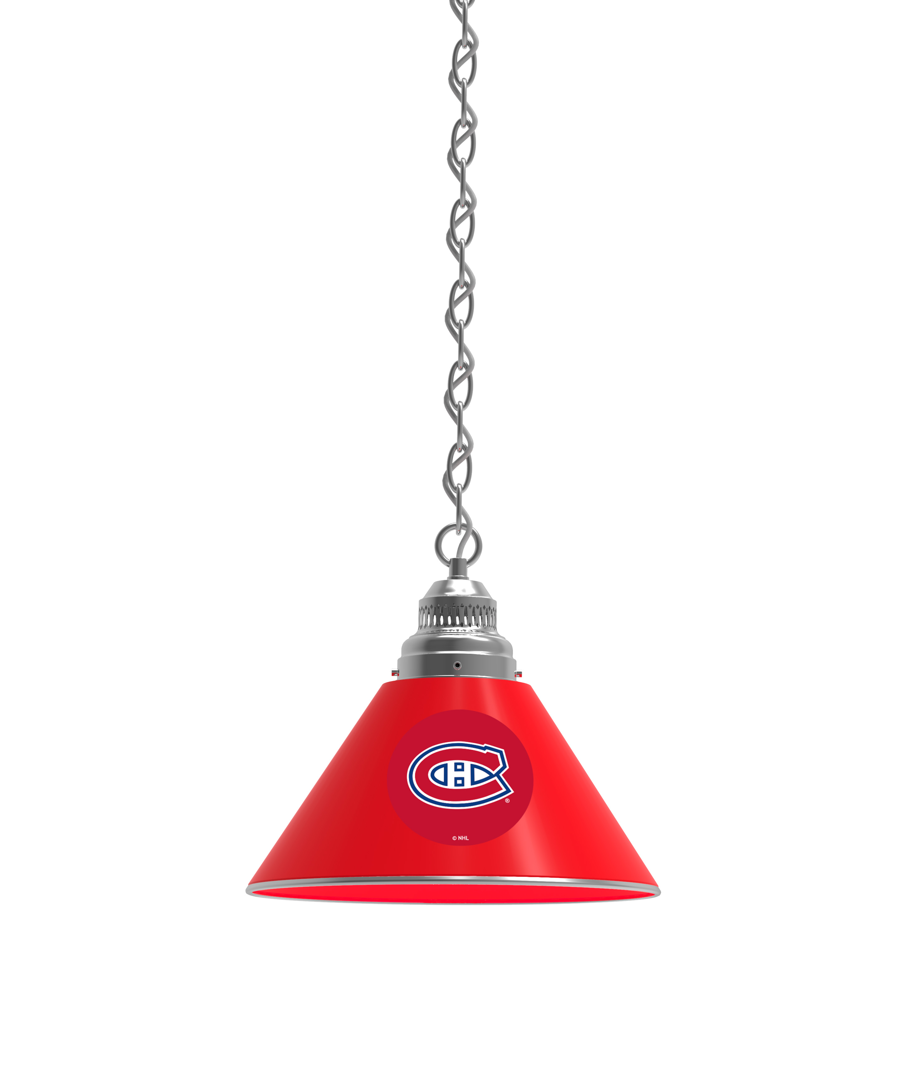 BL1CHMonCan NHL Montreal Canadiens Single Shade Pendant Light - Chrome
