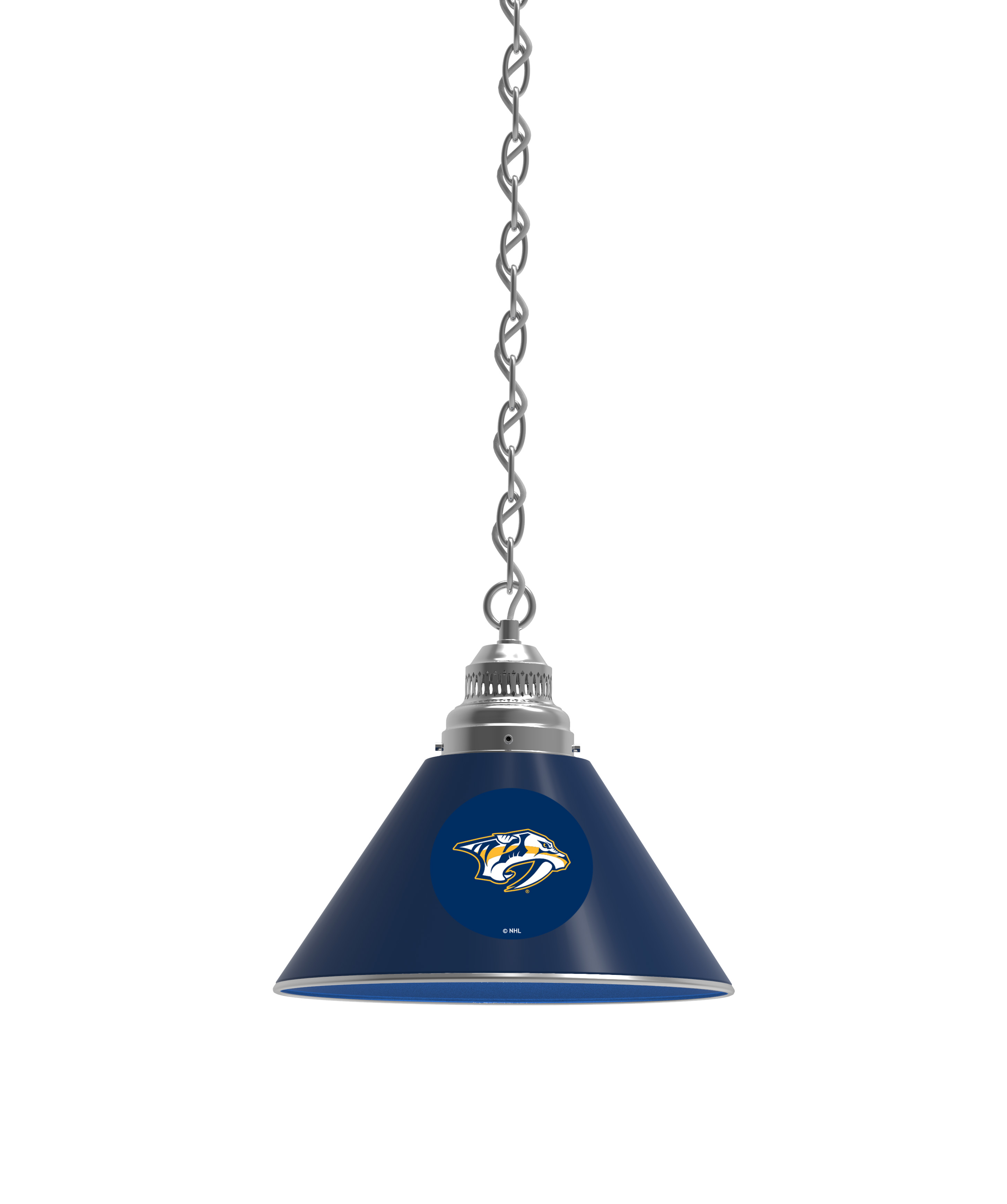 BL1CHNshPre NHL Nashville Predators Single Shade Pendant Light - Chrome