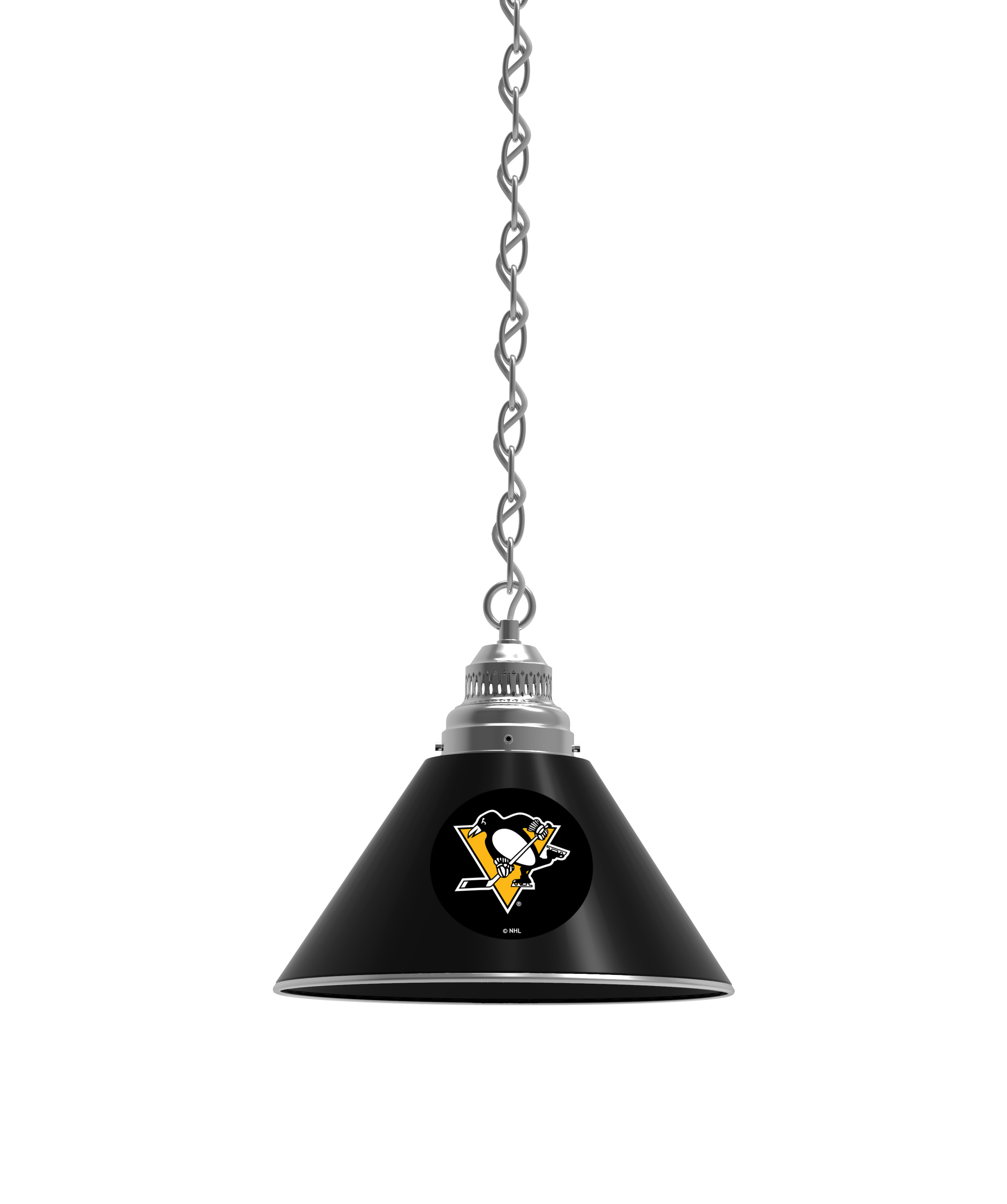 BL1CHPitPen NHL Pittsburgh Penguins Single Shade Pendant Light - Chrome
