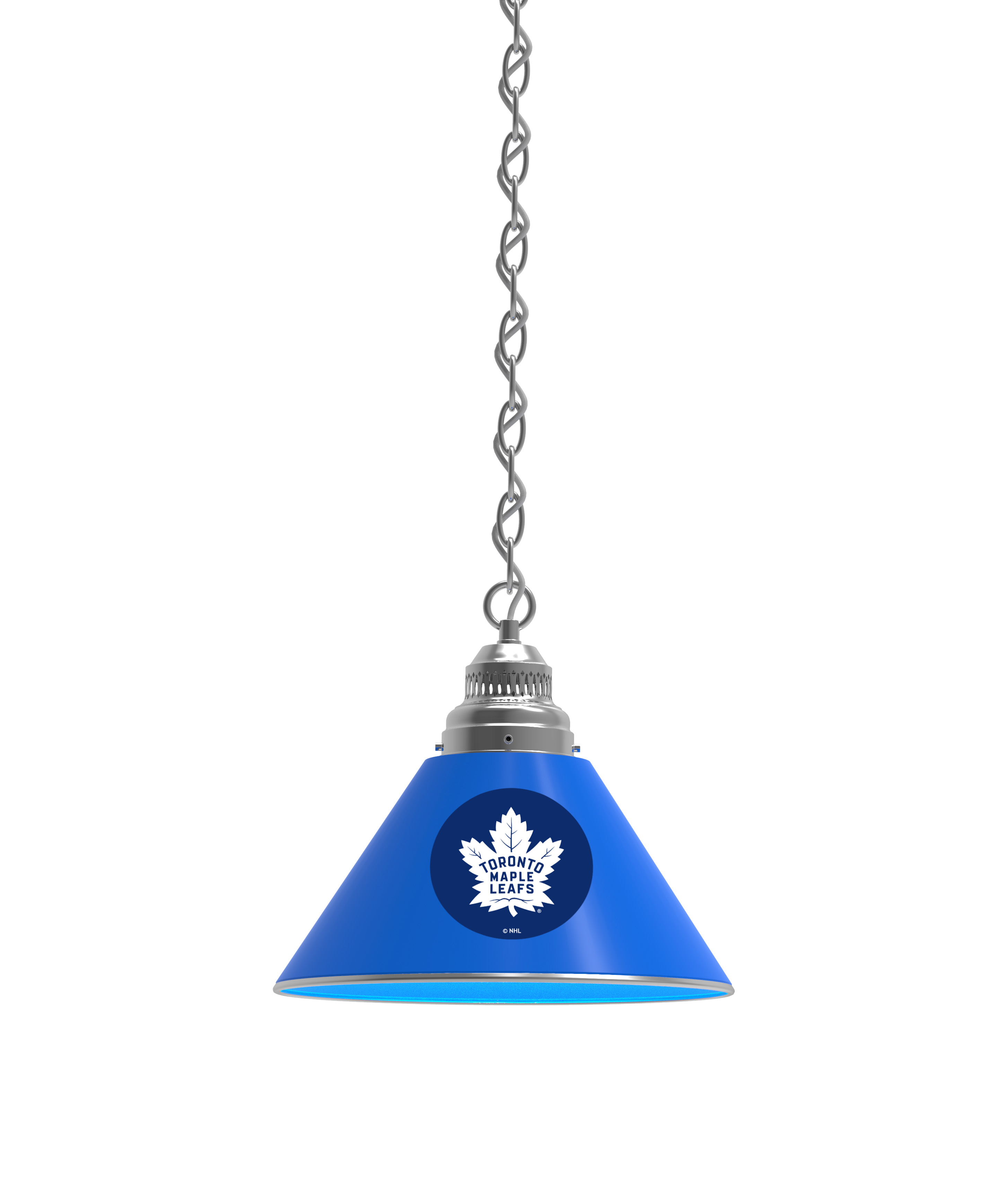 BL1CHTorMpl NHL Toronto Maple Leafs Single Shade Pendant Light - Chrome