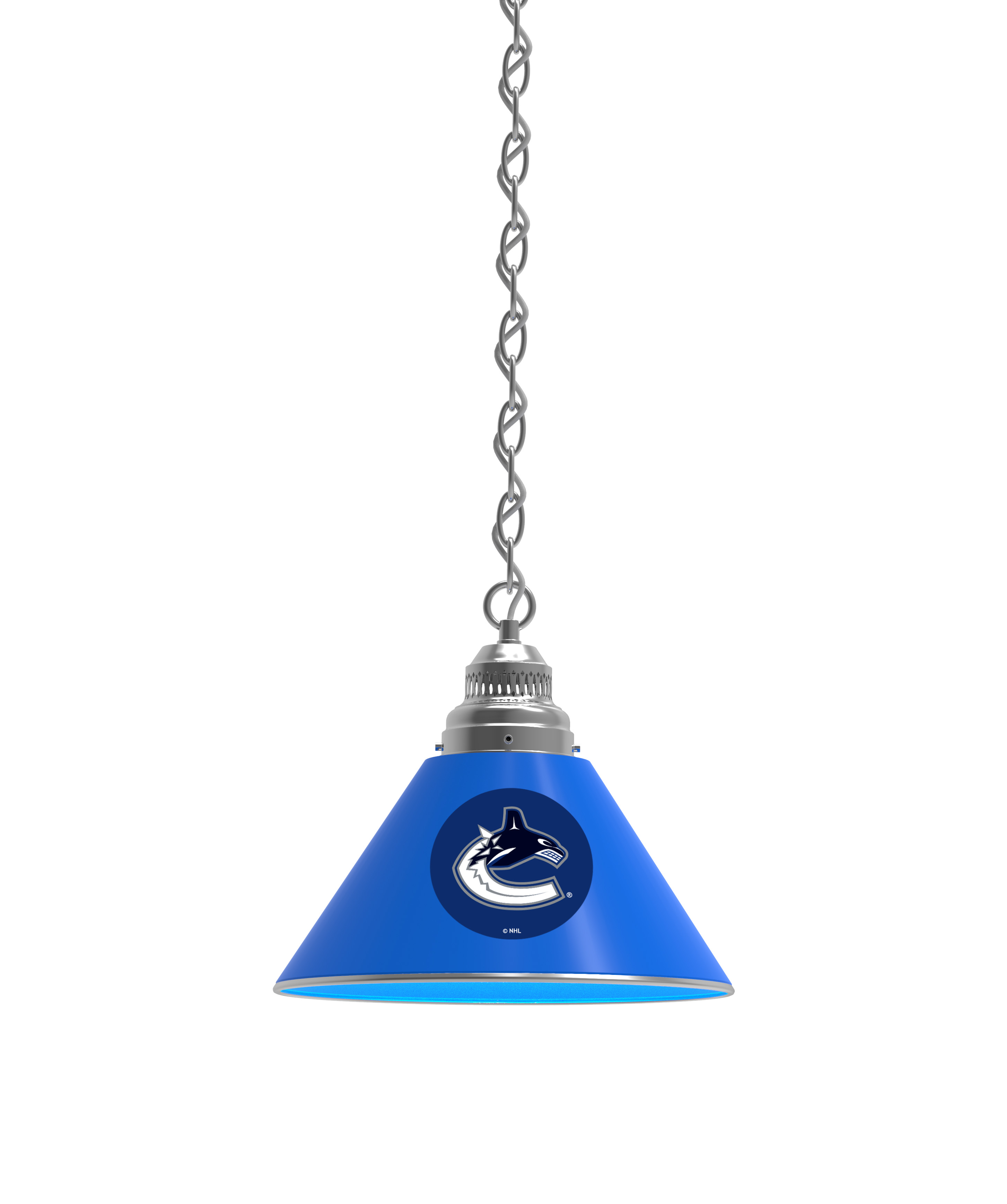 BL1CHVanCan NHL Vancouver Canucks Single Shade Pendant Light - Chrome