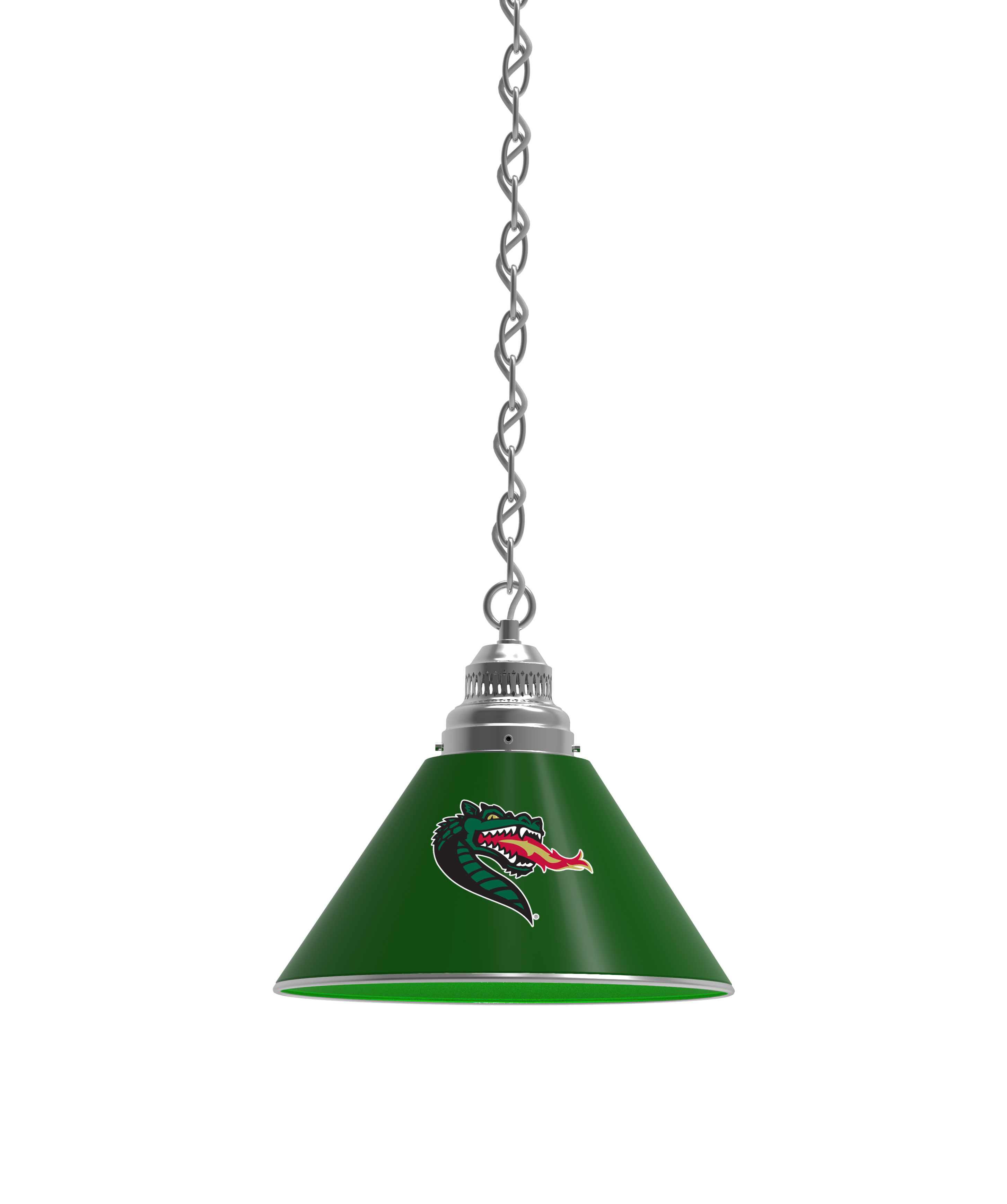 BL1CHAlaBir NCAA UAB Blazers Single Shade Pendant Light - Chrome