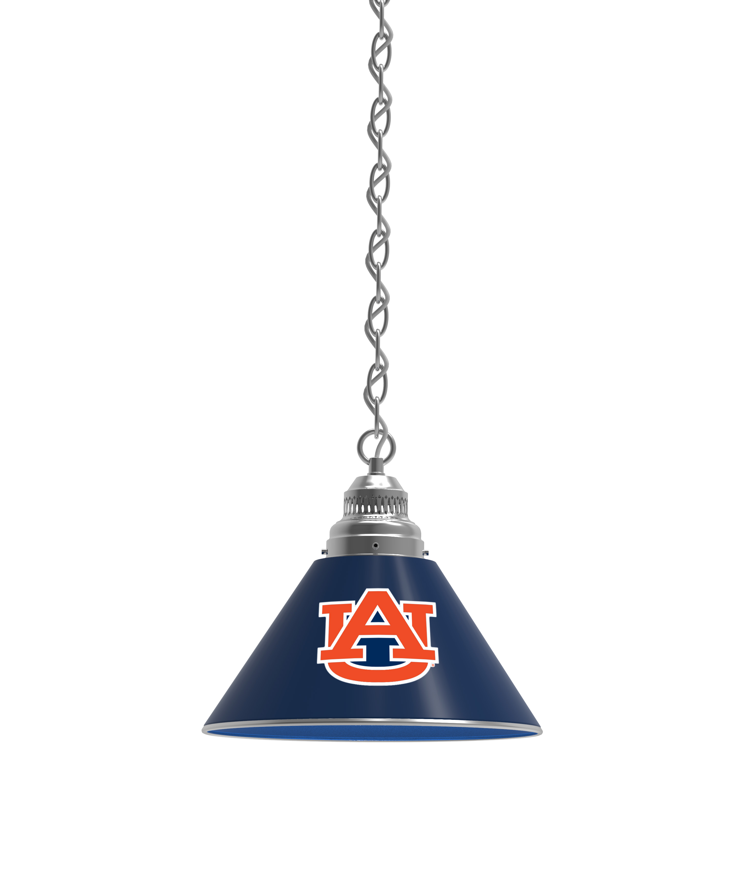 BL1CHAuburn NCAA Auburn University Single Shade Pendant Light - Chrome