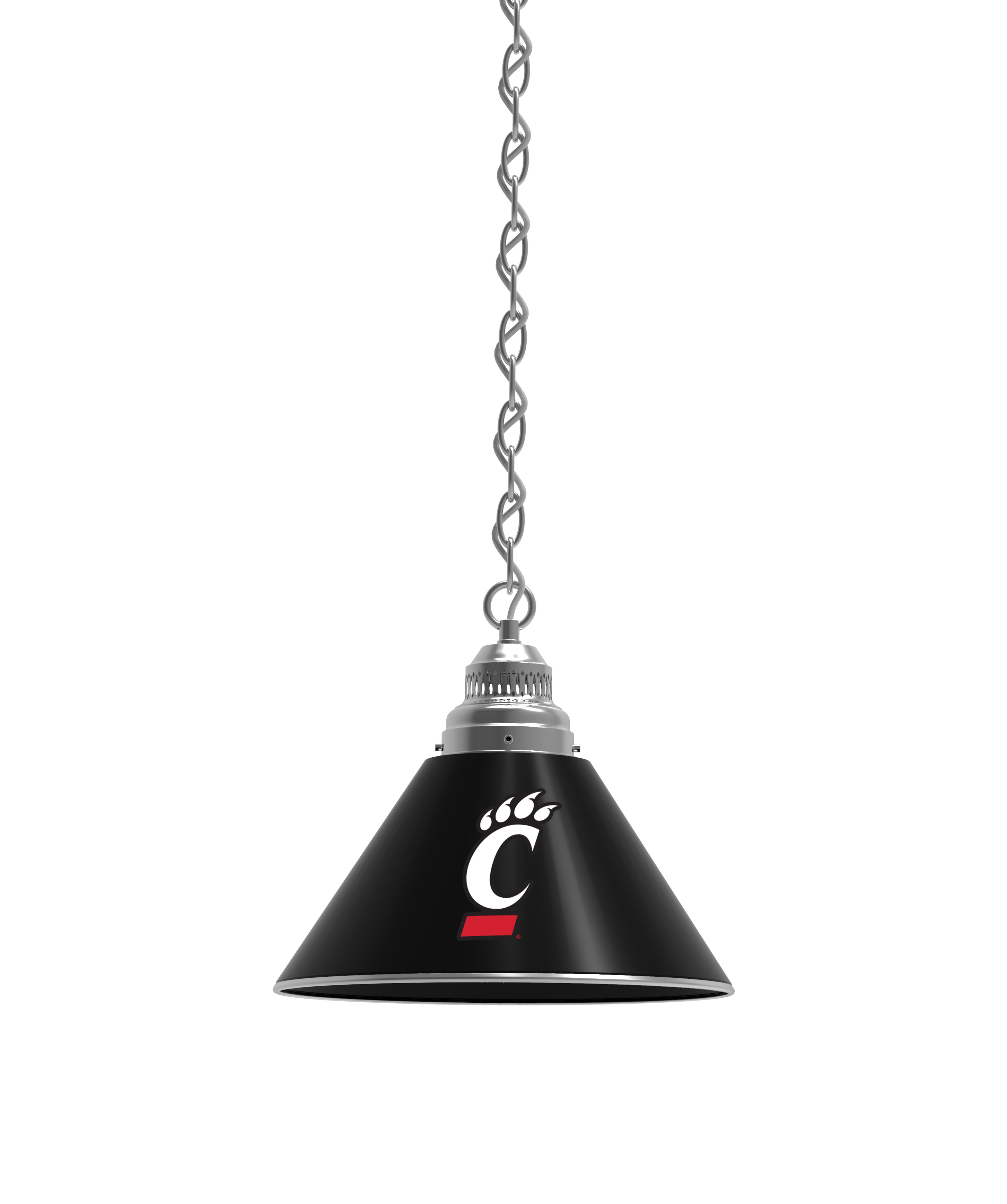 BL1CHCincin NCAA University of Cincinnati Single Shade Pendant Light - Chrome