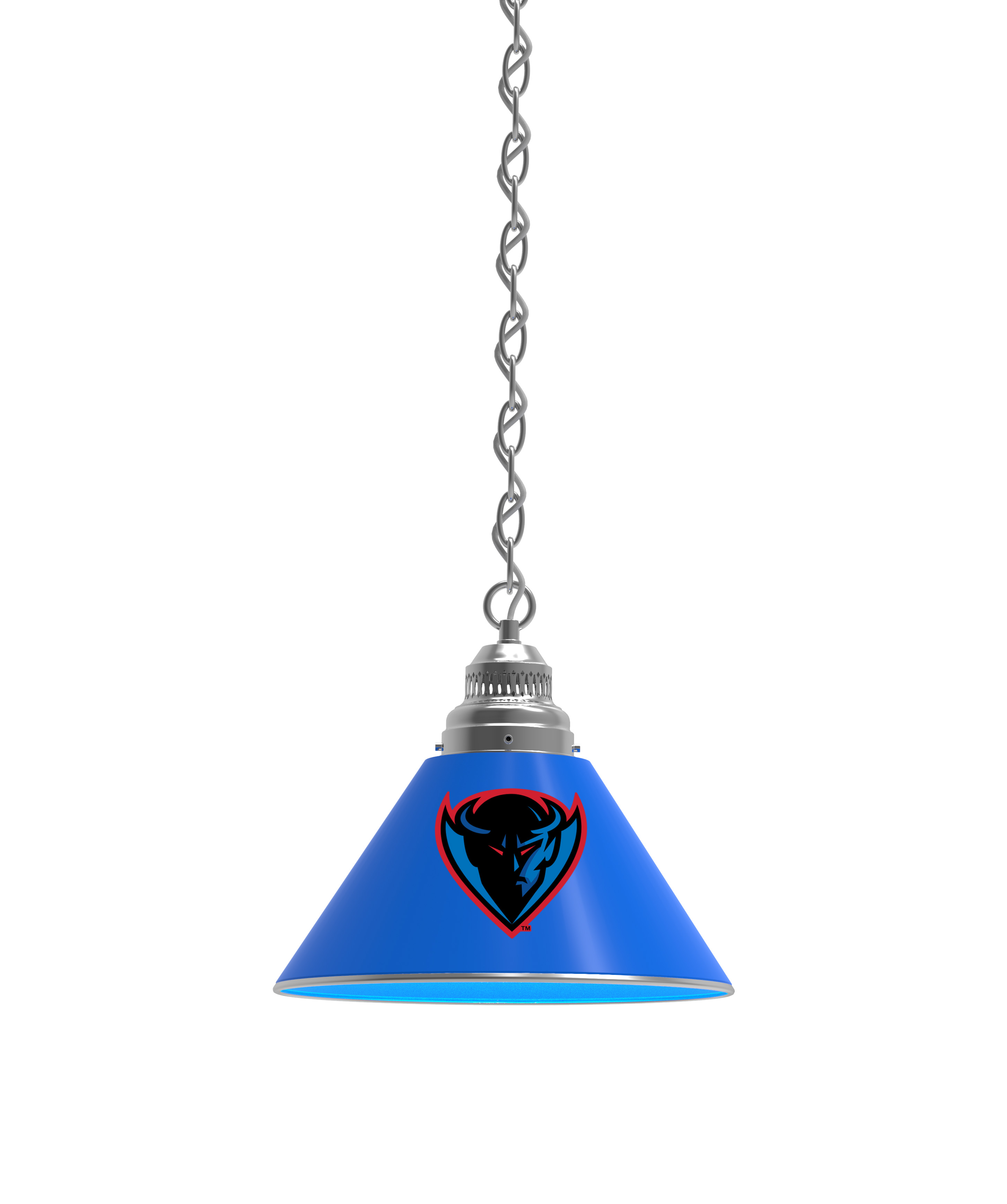 BL1CHDePaul NCAA DePaul University Single Shade Pendant Light - Chrome