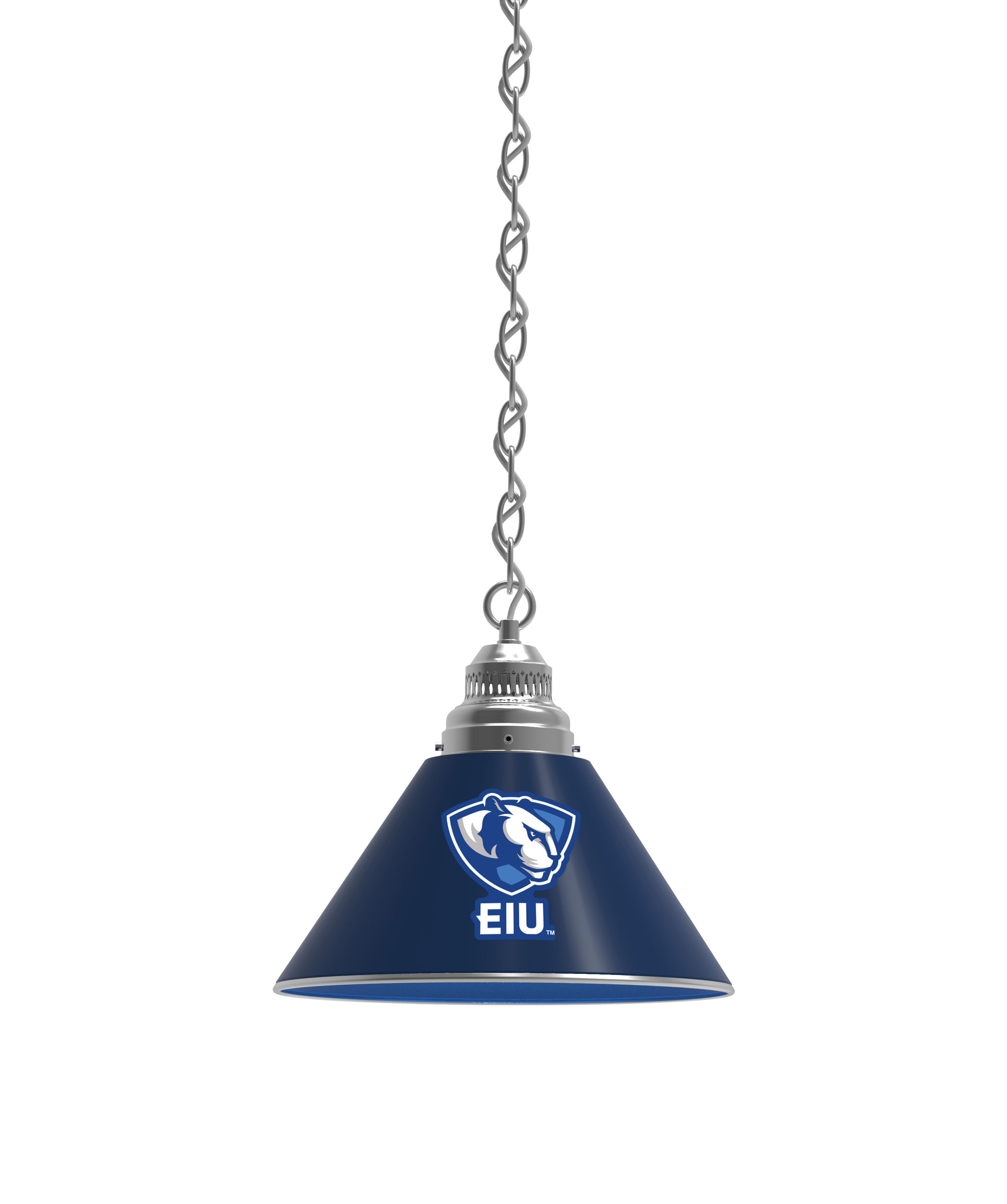 BL1CHEastIL NCAA Eastern Illinois University Single Shade Pendant Light - Chrome