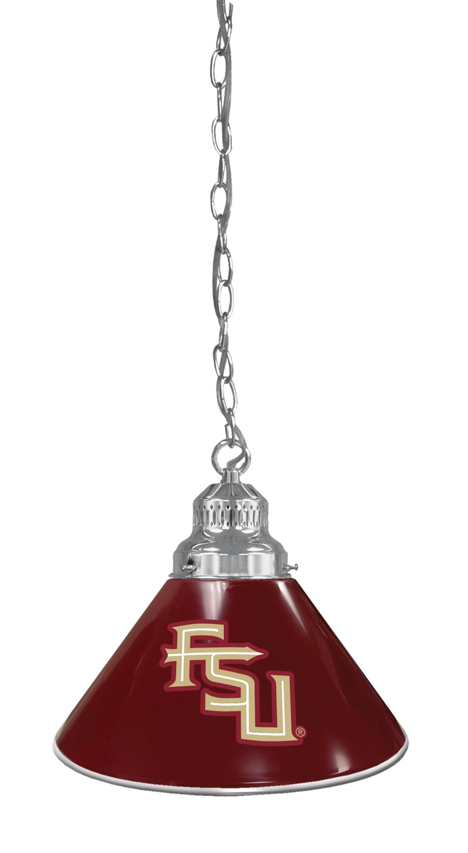 BL1CHFSU-FS NCAA Florida State University Script Single Shade Pendant Light - Chrome