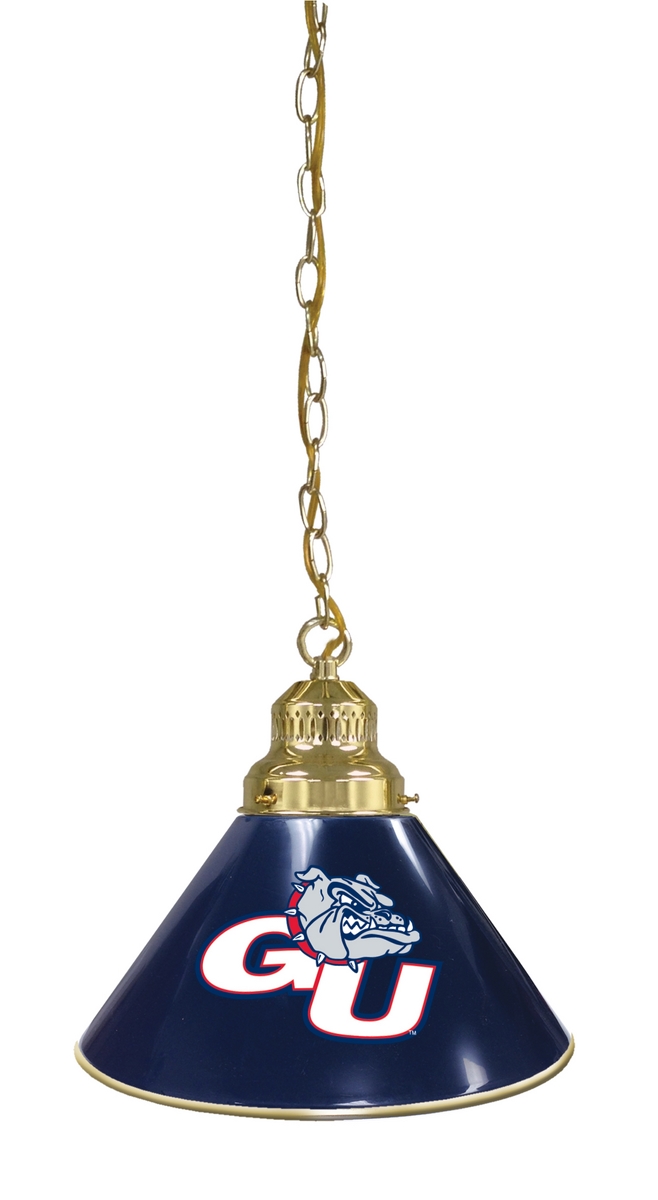 BL1BRGonzga NCAA Gonzaga University Single Shade Pendant Light - Brass
