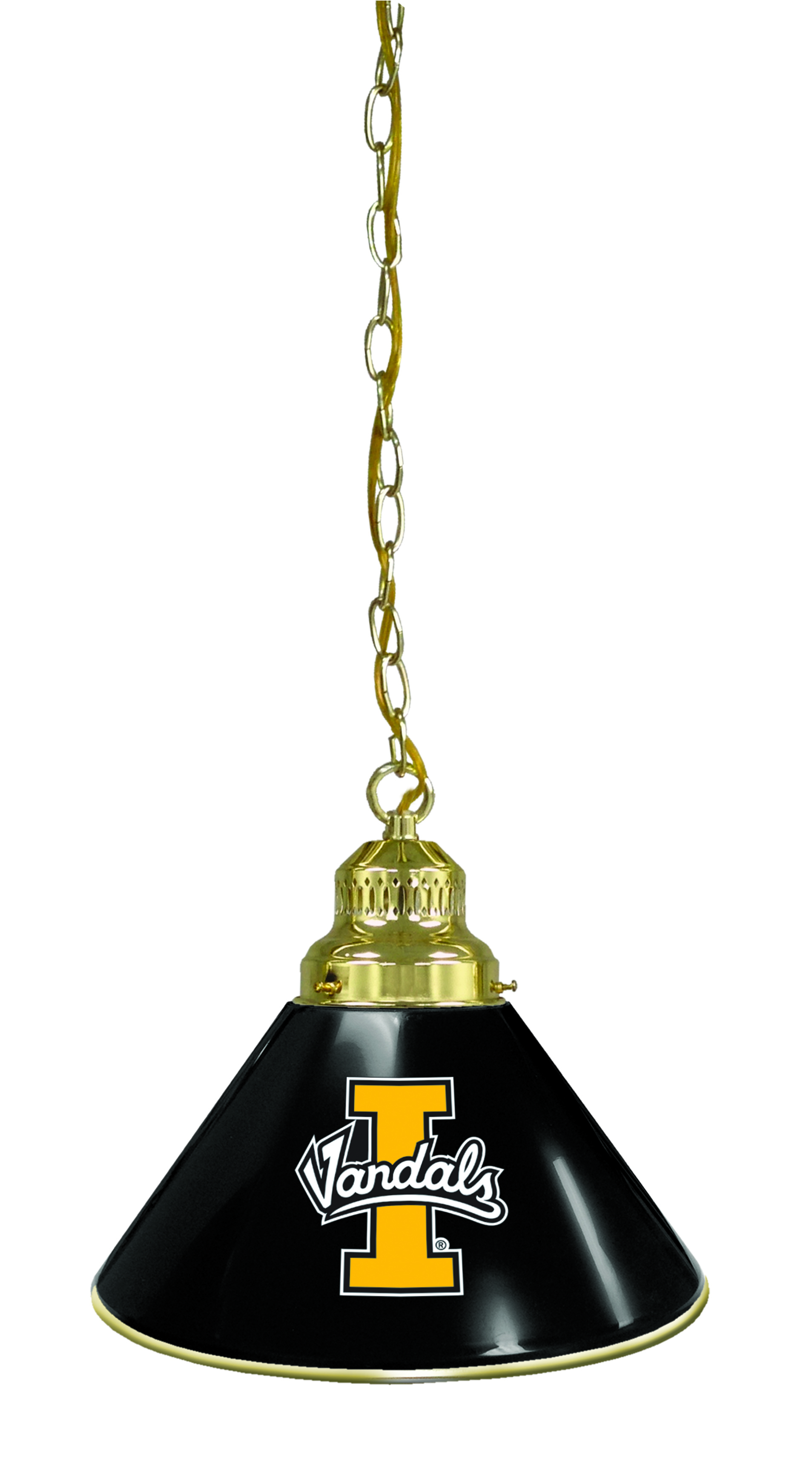 BL1BRIdahoU NCAA Idaho Vandals Single Shade Pendant Light - Brass