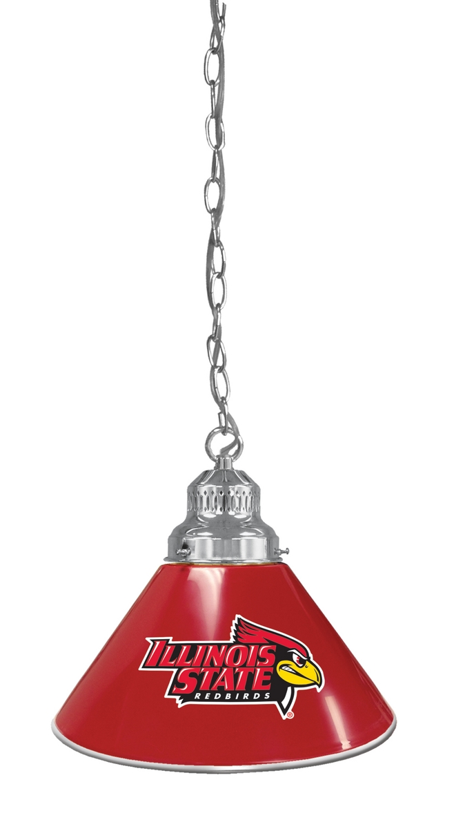 BL1CHIllStU NCAA Illinois State Redbirds Single Shade Pendant Light - Chrome