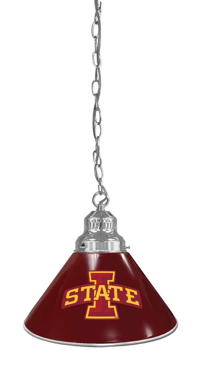 BL1CHIowaSt NCAA Iowa State University Single Shade Pendant Light - Chrome