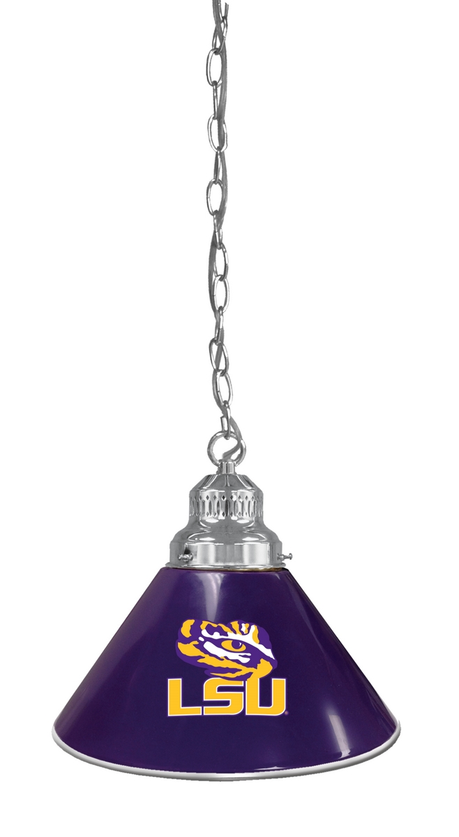 BL1CHLaStUn NCAA Louisiana State University Single Shade Pendant Light - Chrome
