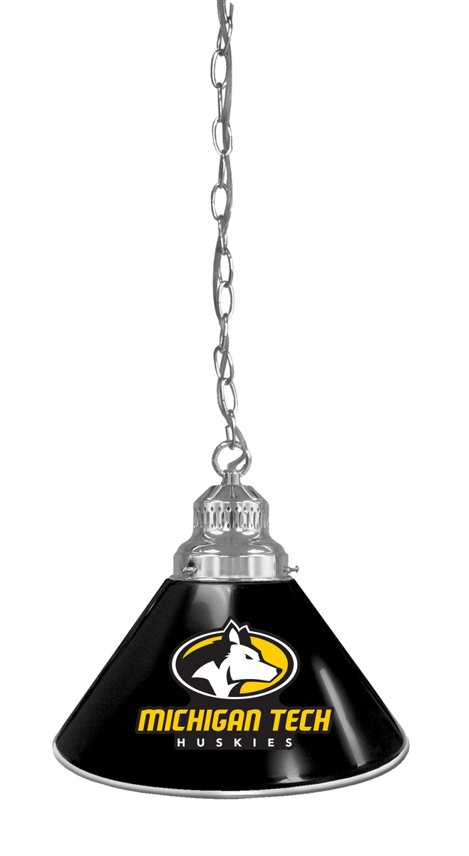 BL1CHMITech NCAA Michigan Tech Huskies Single Shade Pendant Light - Chrome