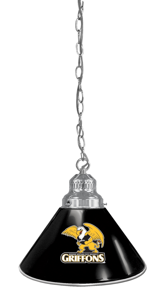 BL1CHMOWSt NCAA Missouri Western State University Single Shade Pendant Light - Chrome