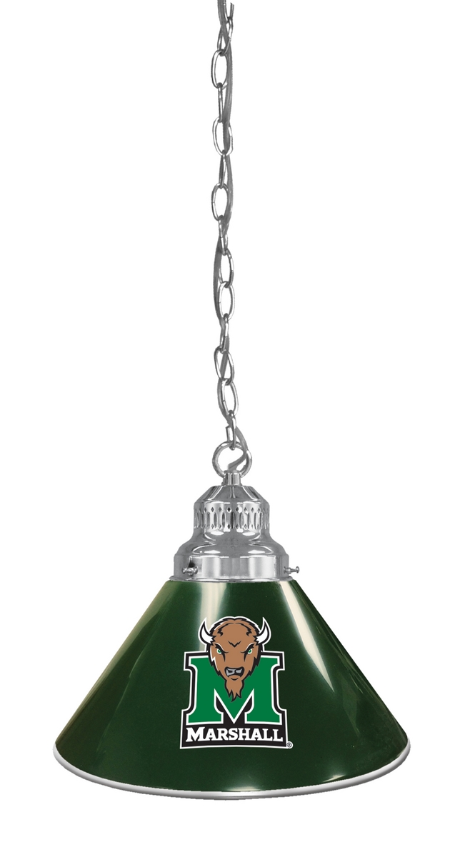 BL1CHMrshll NCAA Marshall University Single Shade Pendant Light - Chrome