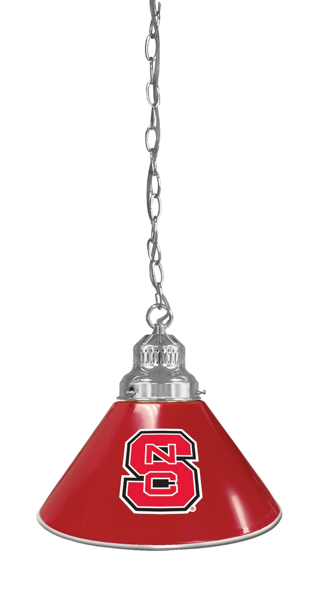 BL1CHNCarSt NCAA North Carolina State University Single Shade Pendant Light - Chrome