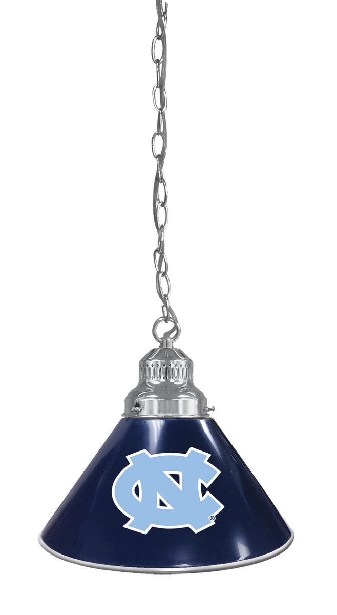 BL1CHNorCar NCAA University of North Carolina Single Shade Pendant Light - Chrome
