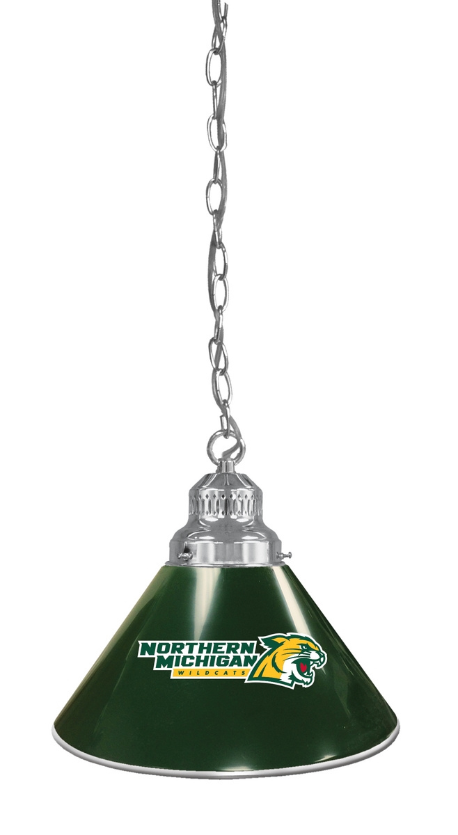 BL1CHNorMic NCAA Northern Michigan University Single Shade Pendant Light - Chrome