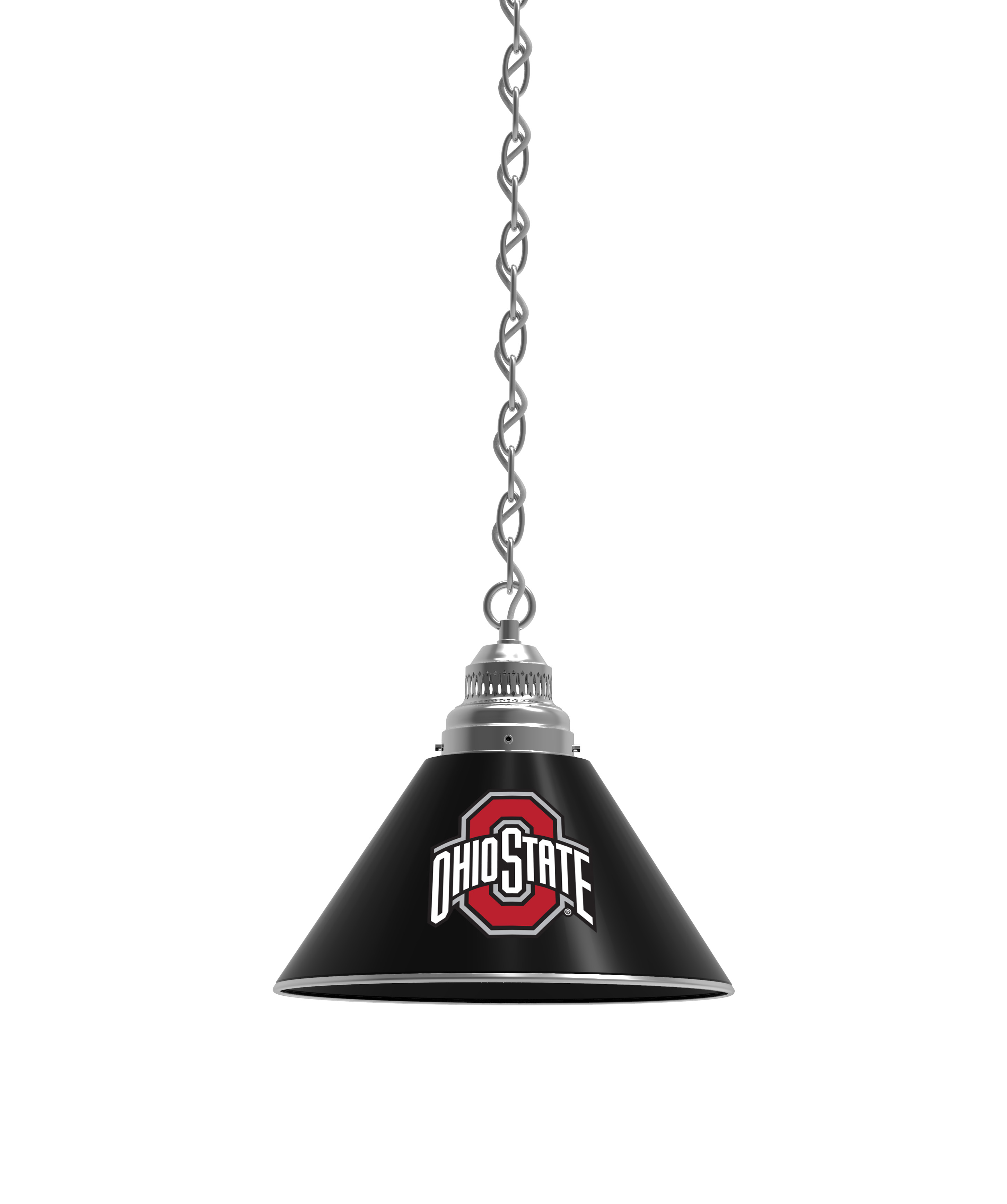 BL1CHOhioSt NCAA The Ohio State University Single Shade Pendant Light - Chrome