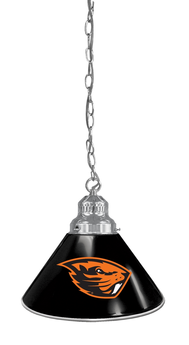 BL1CHOregSt NCAA Oregon State University Single Shade Pendant Light - Chrome