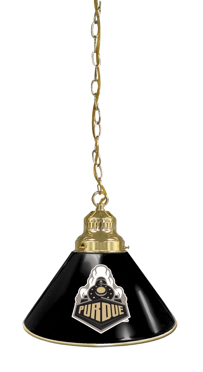 BL1BRPurdue NCAA Purdue University Single Shade Pendant Light - Brass