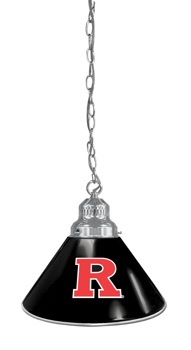 BL1CHRutger NCAA Rutgers University Single Shade Pendant Light - Chrome