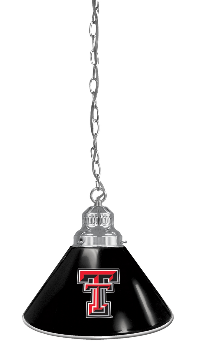 BL1CHTXTech NCAA Texas Tech University Single Shade Pendant Light - Chrome