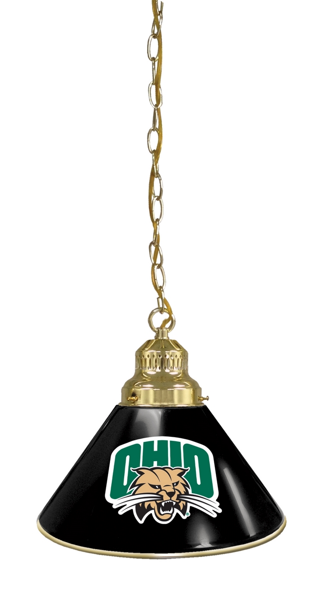 BL1BRUnivOH Ohio University Single Shade Pendant Light - Brass
