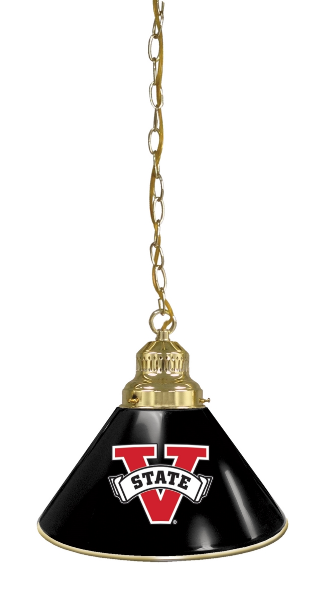 BL1BRValdSt NCAA Valdosta State University Single Shade Pendant Light - Brass