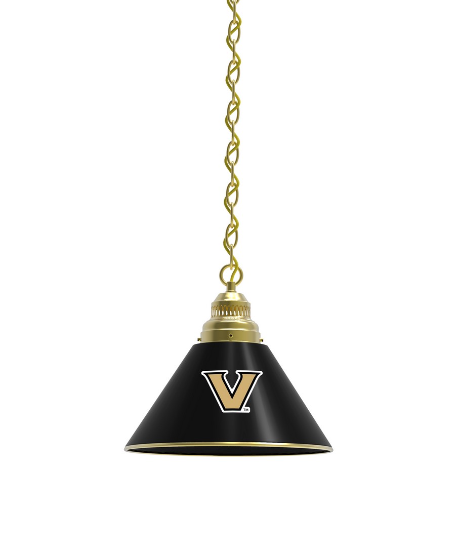 BL1BRVander NCAA Vanderbilt University Single Shade Pendant Light - Brass