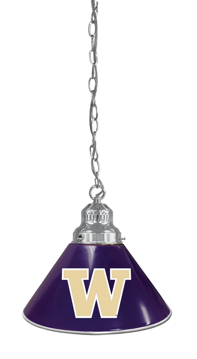 BL1CHWashUn NCAA Washington University Single Shade Pendant Light - Chrome