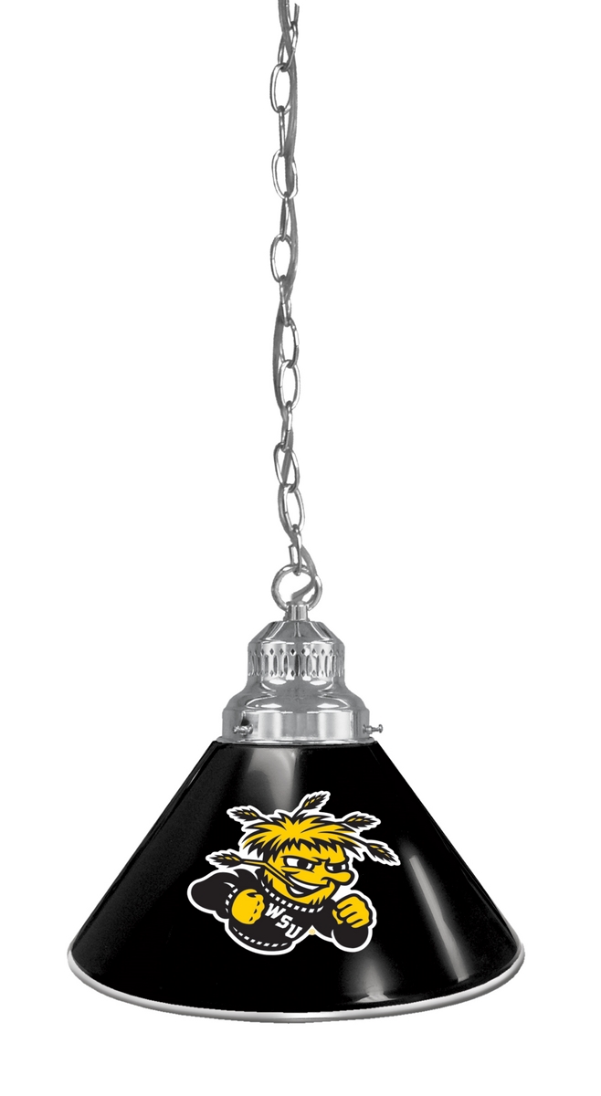 BL1CHWichSt NCAA Wichita State University Single Shade Pendant Light - Chrome