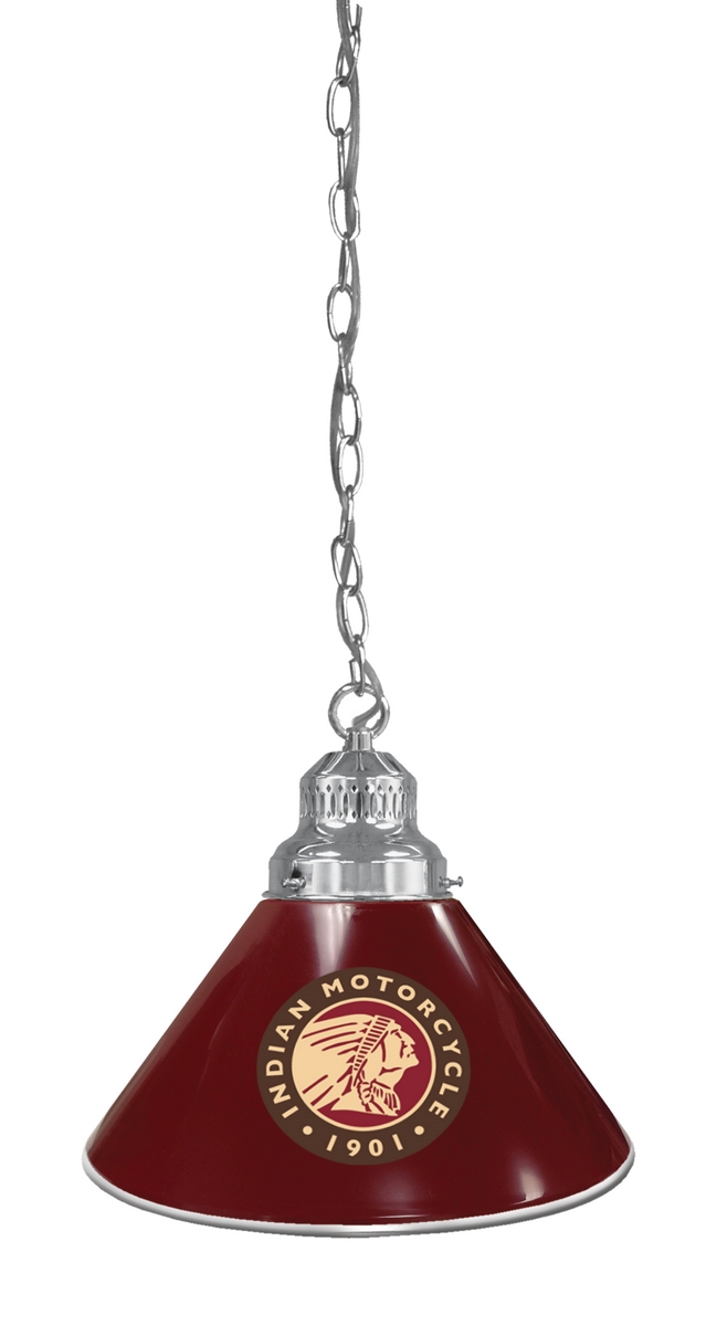 BL1CHIndn-HD-Bu Indian Motorcycle Single Shade Pendant Light - Chrome