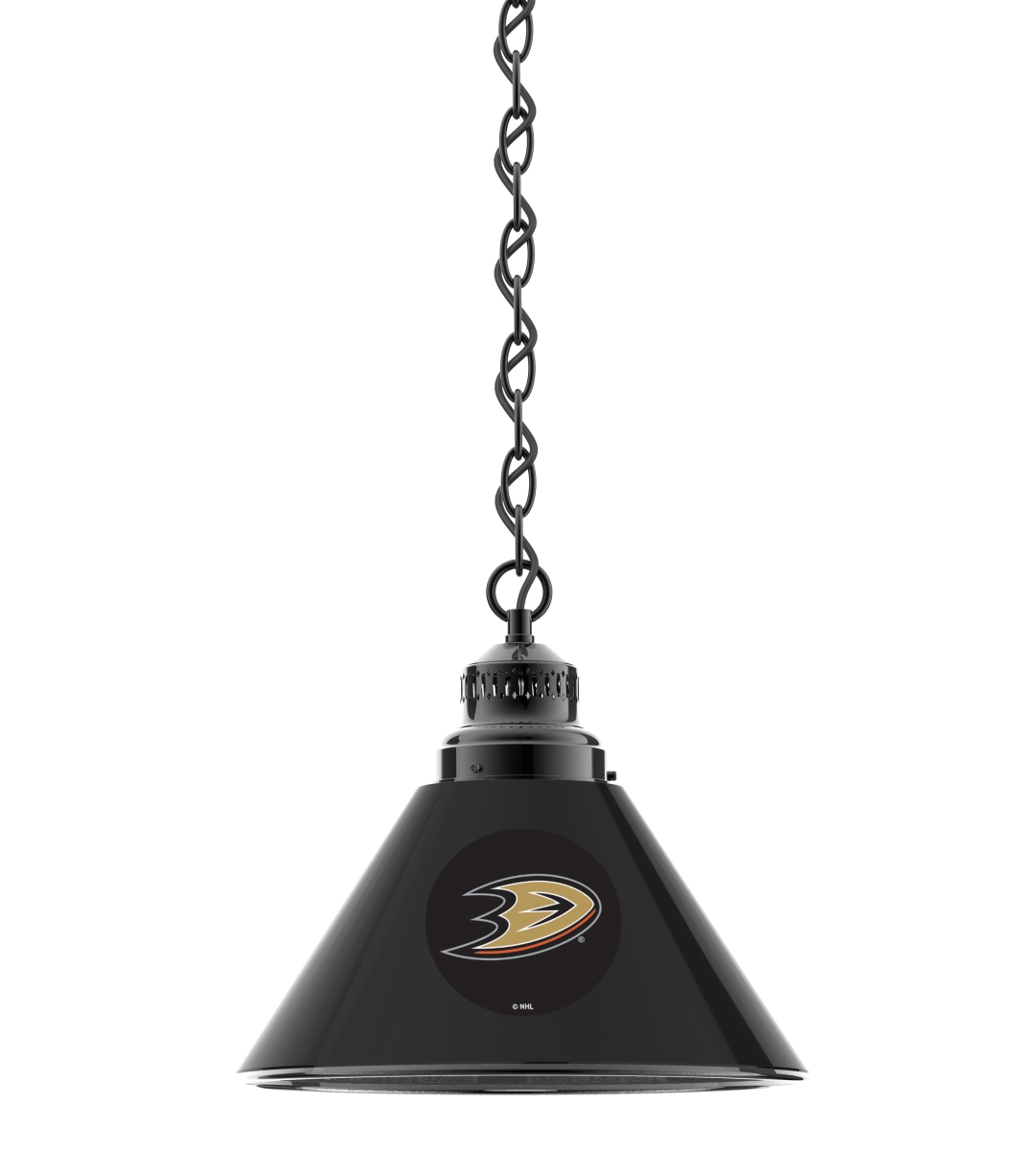 Picture of Holland Bar Stool BL1BKAnaDks NHL Anaheim Ducks Single Shade Pendant Light - Black