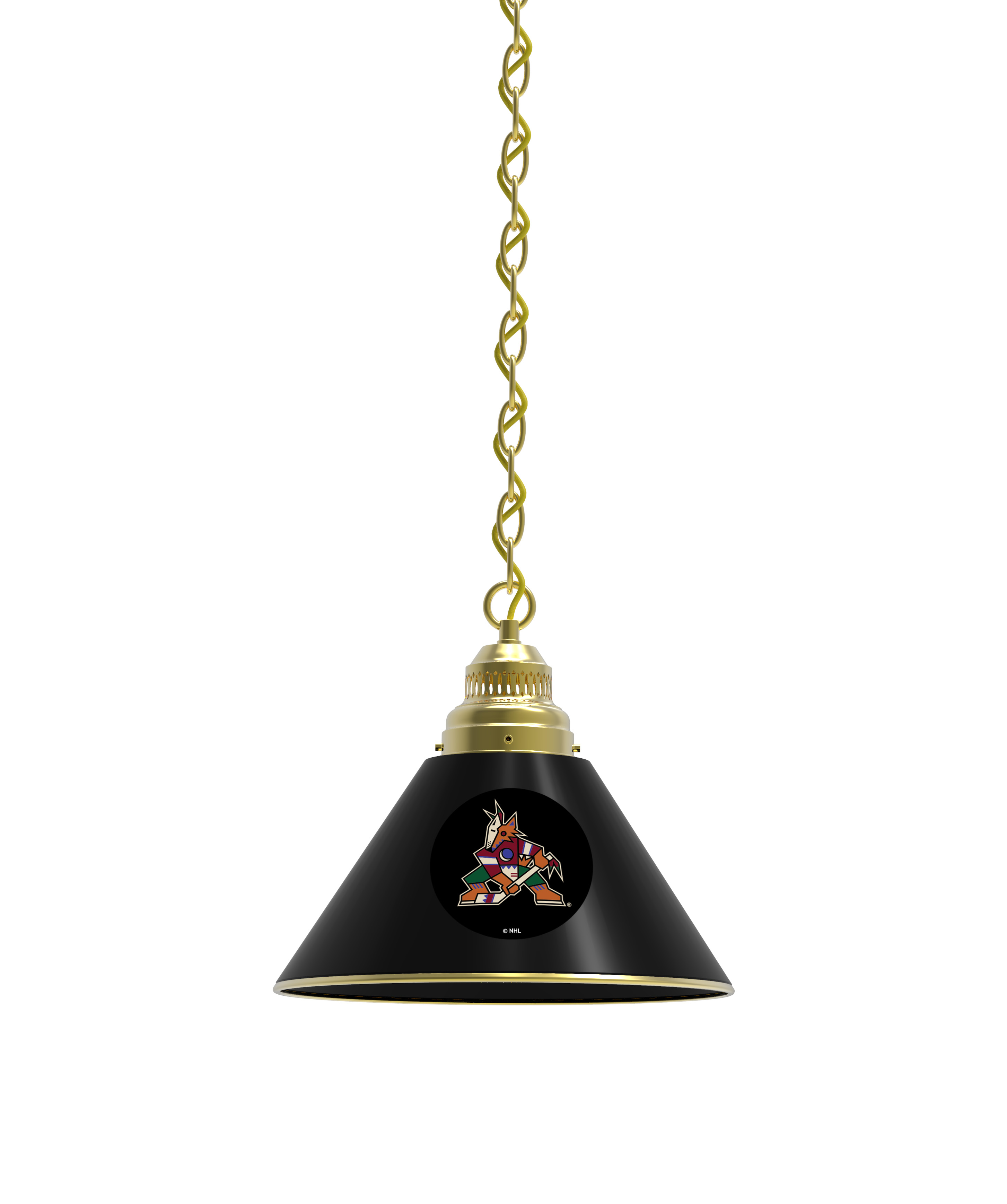 BL1BRAriCoy NHL Arizona Coyotes Single Shade Pendant Light - Brass