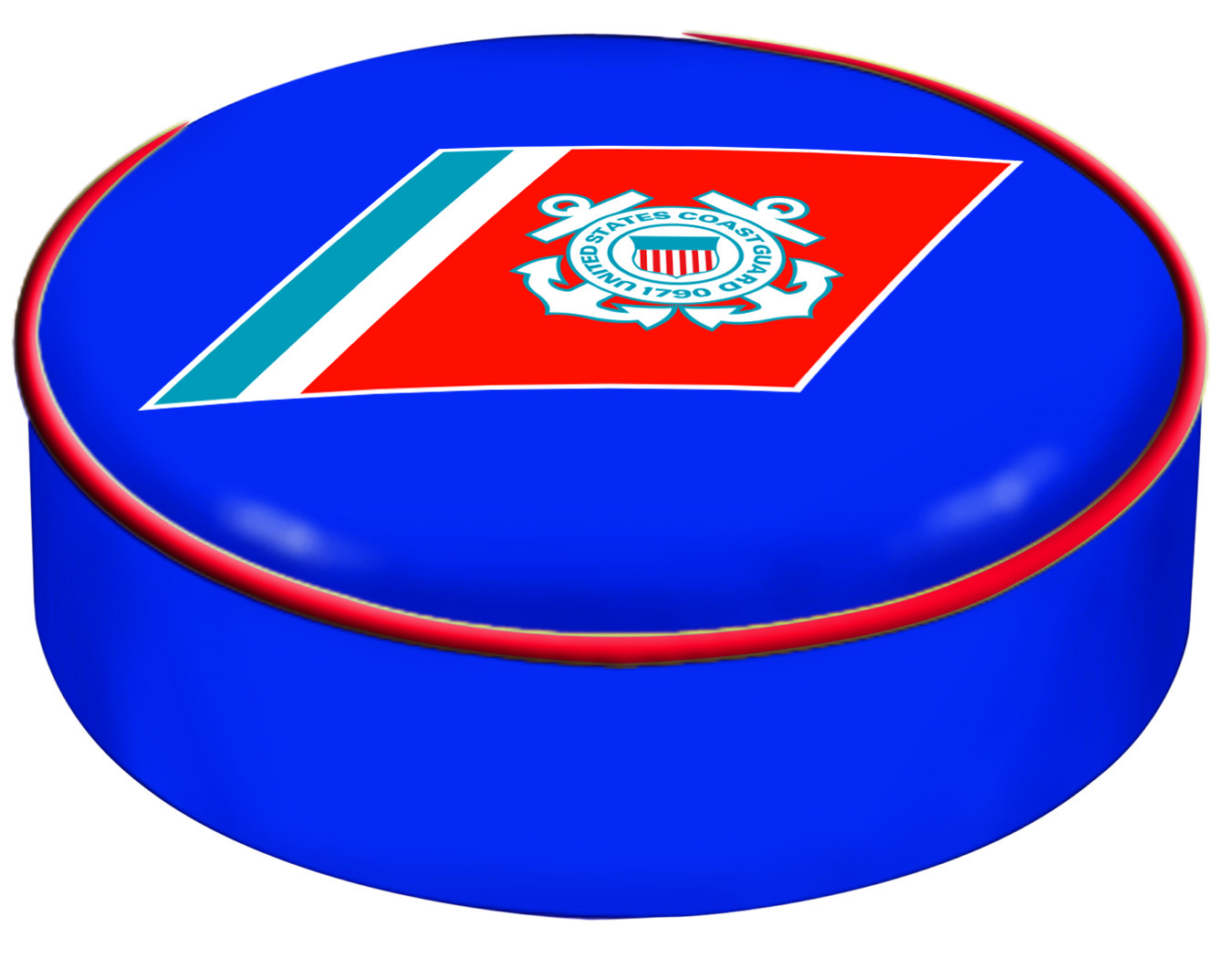 BSCCstGrd U.S. Coast Guard Bar Stool Seat Cover