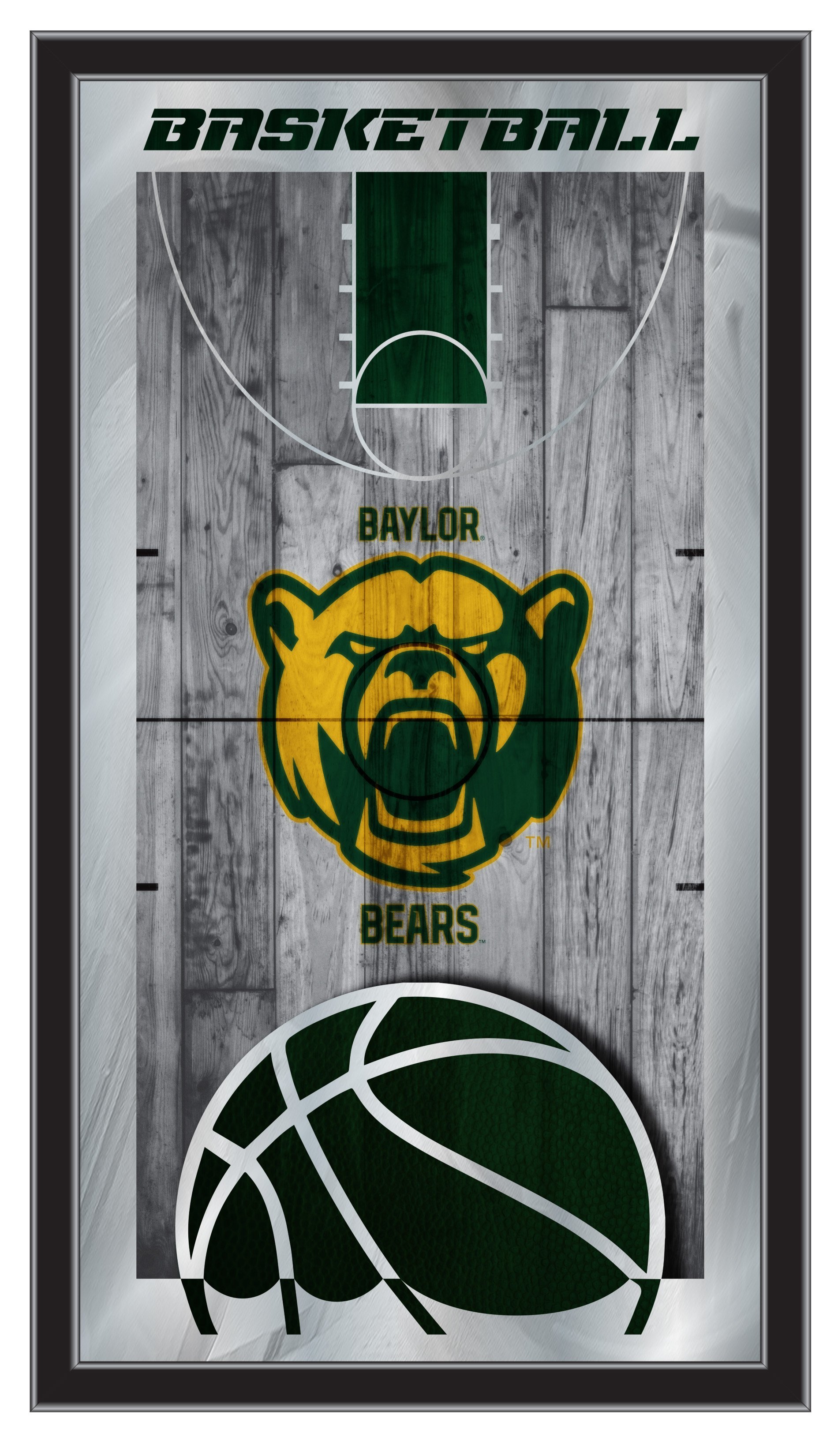 Picture of Holland Bar Stool MBsktBaylor Baylor 15 x 26 in. Basketball Mirror