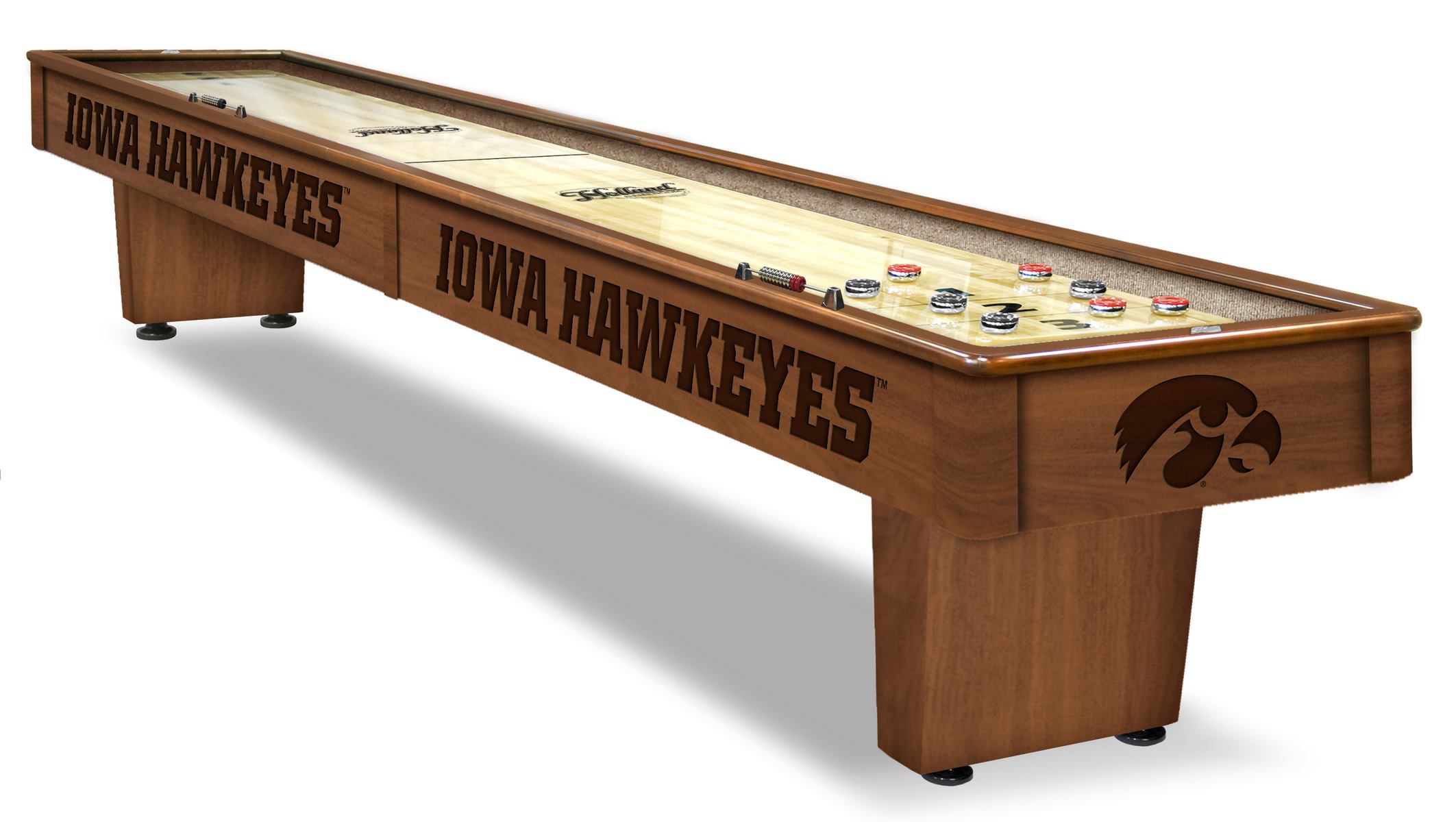 SB12ChrdIowaUn Iowa 12 ft. Shuffleboard Table