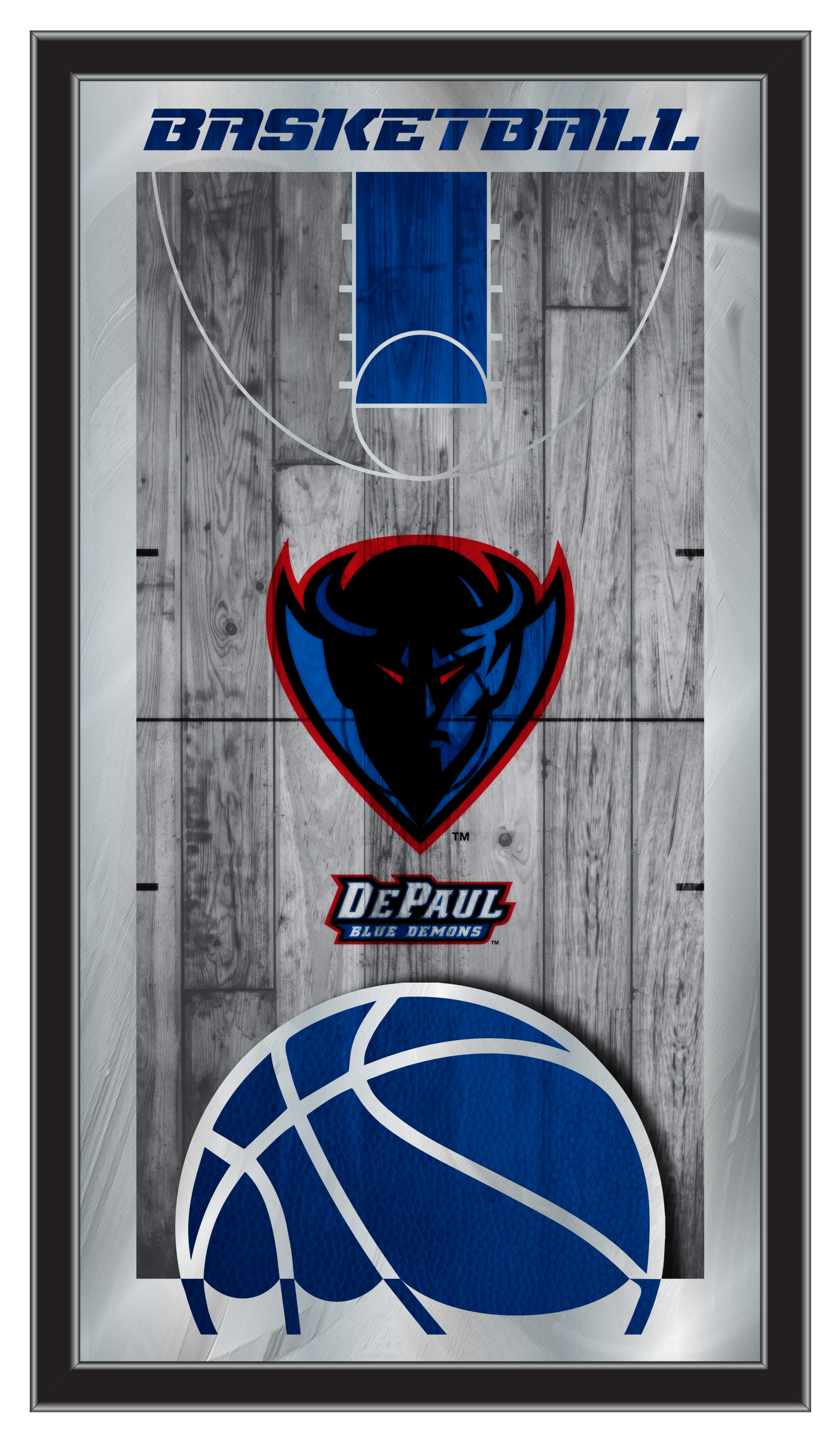 MBsktDePaul DePaul 15 x 26 in. Basketball Mirror