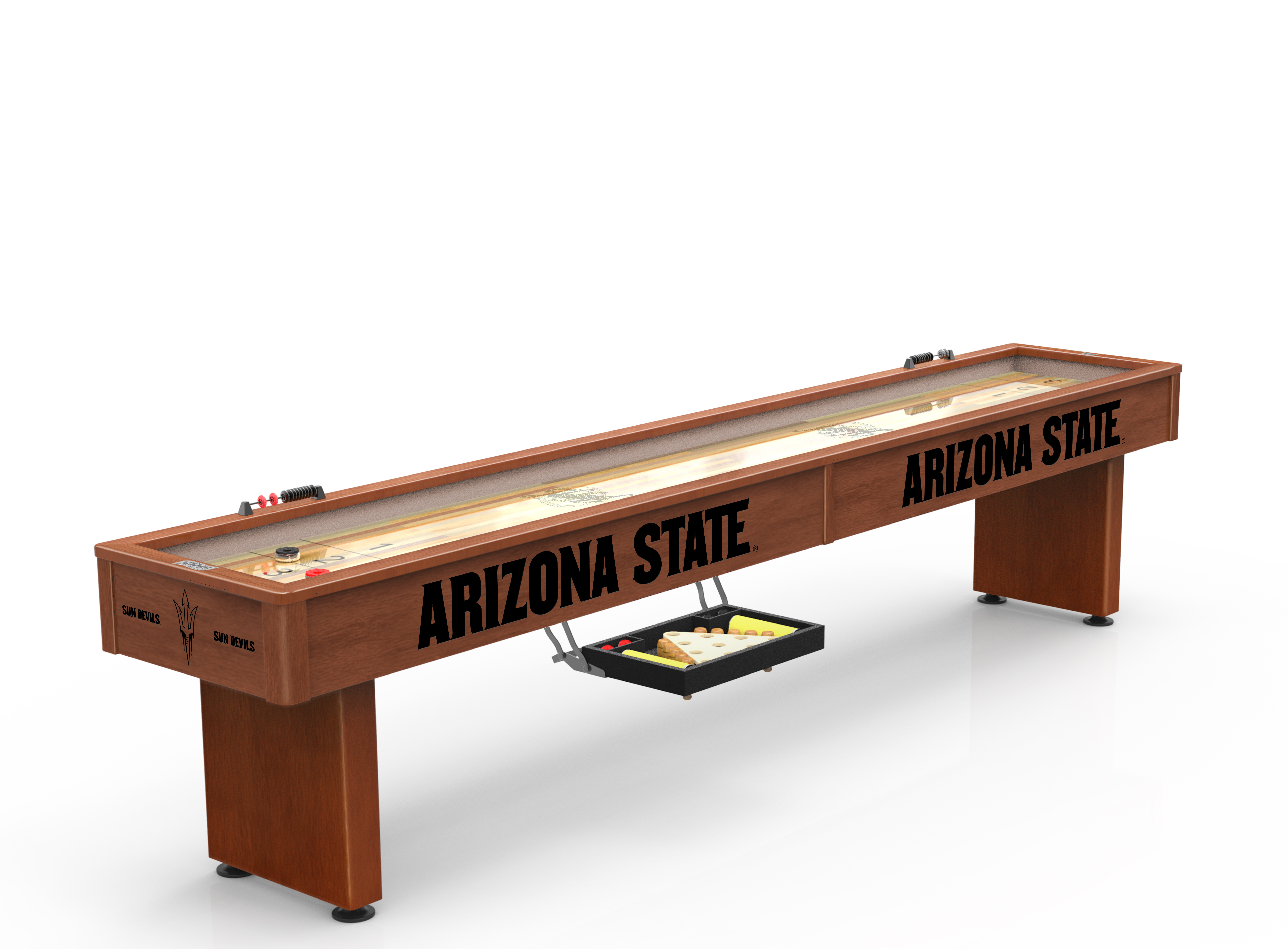 SB12ChrdArizSt Arizona State 12 ft. Shuffleboard Table