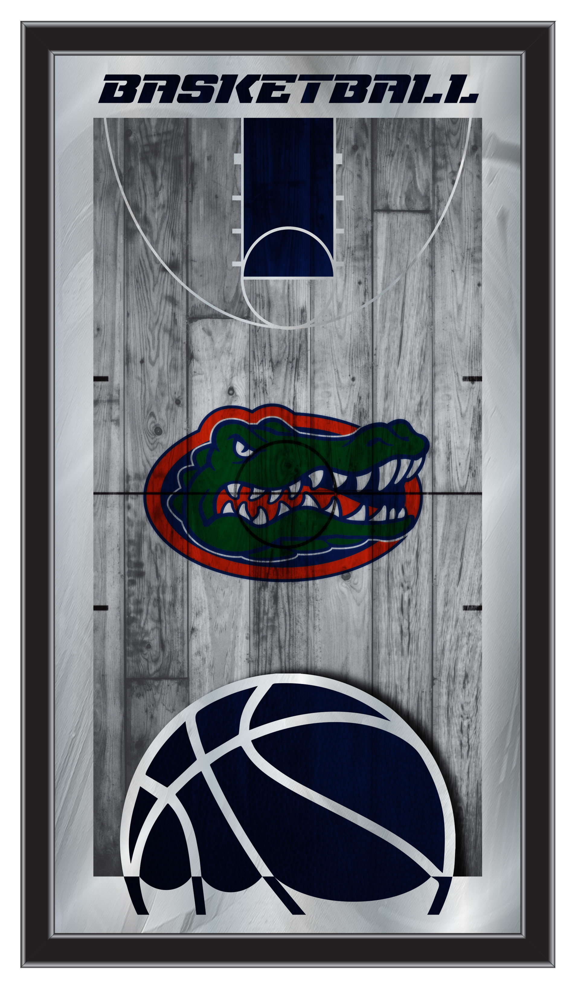 MBsktFlorUn Florida 15 x 26 in. Basketball Mirror