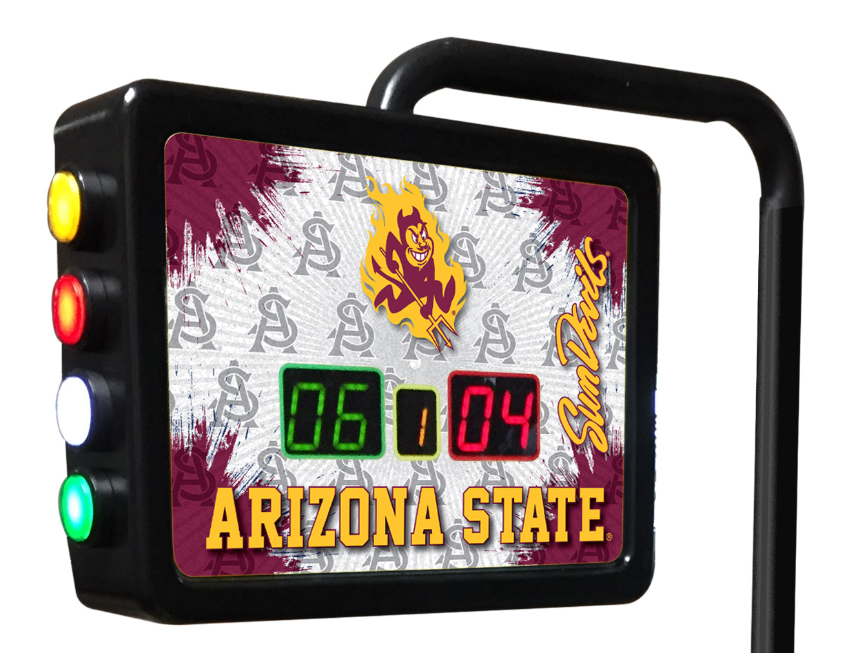 SBScUnArizSt-S Arizona State Electronic Shuffleboard Scoring Unit with Sparky Logo