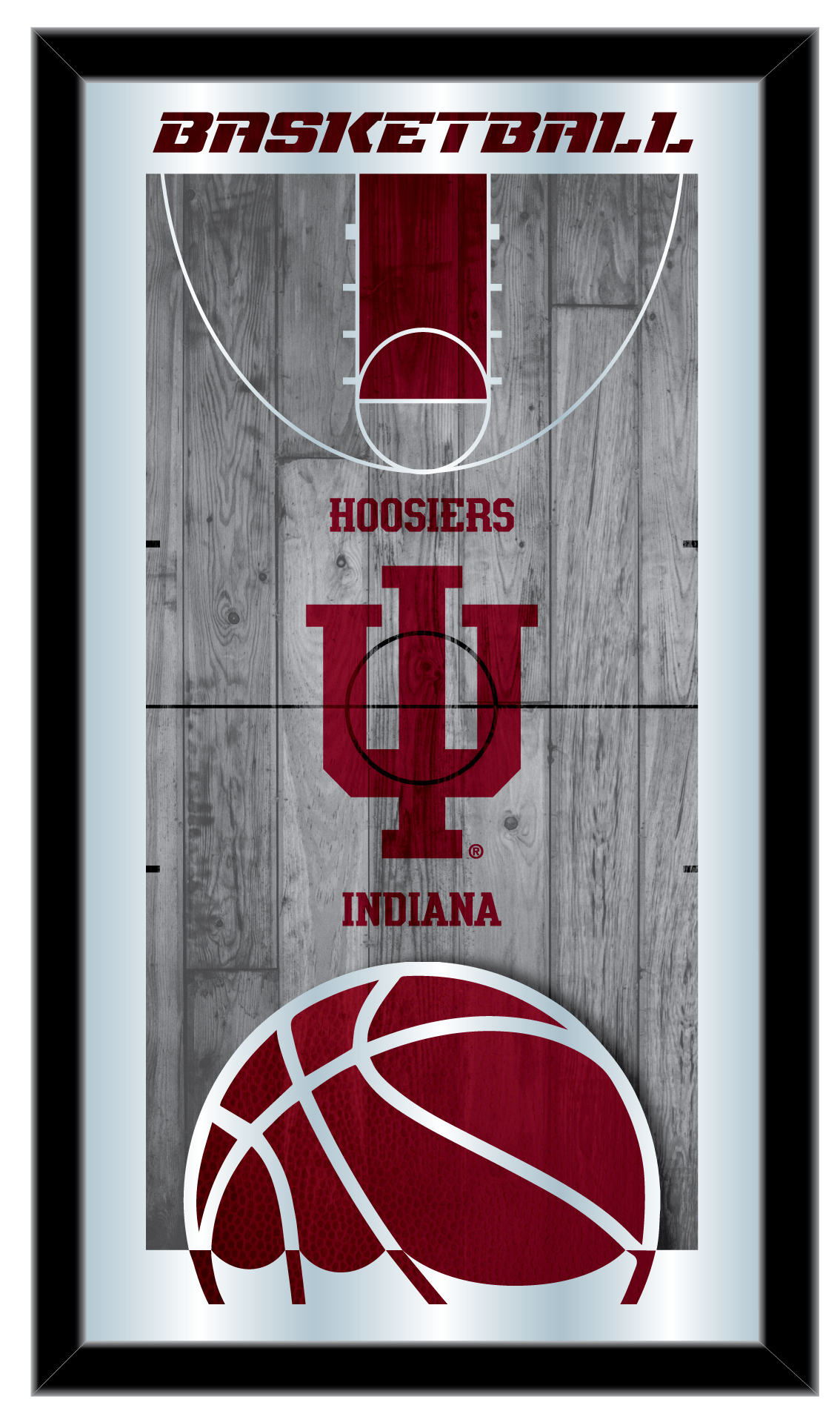 Indiana 15 x 26 in. Basketball Mirror