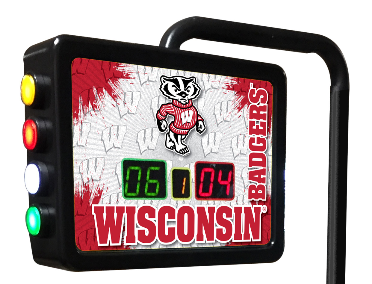 SBScUnWI-Bdg Wisconsin Badger Electronic Shuffleboard Scoring Unit