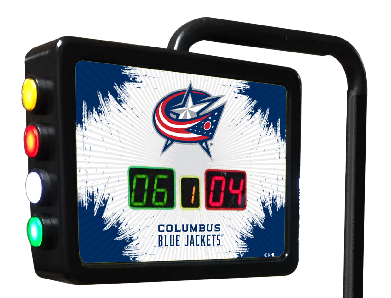SBScUnColBlu Columbus Blue Jackets Electronic Shuffleboard Scoring Unit