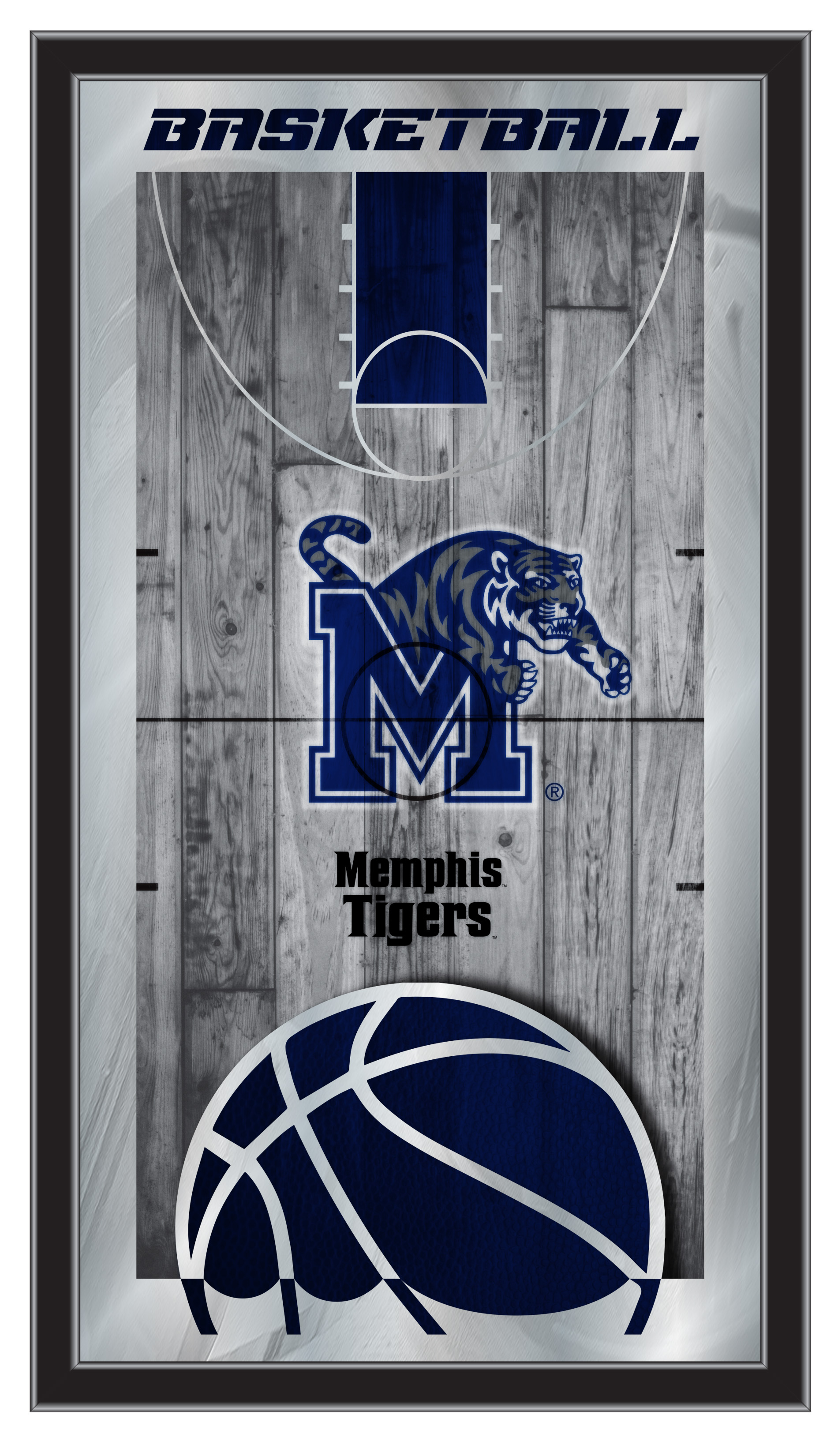 MBsktMemphs Memphis 15 x 26 in. Basketball Mirror